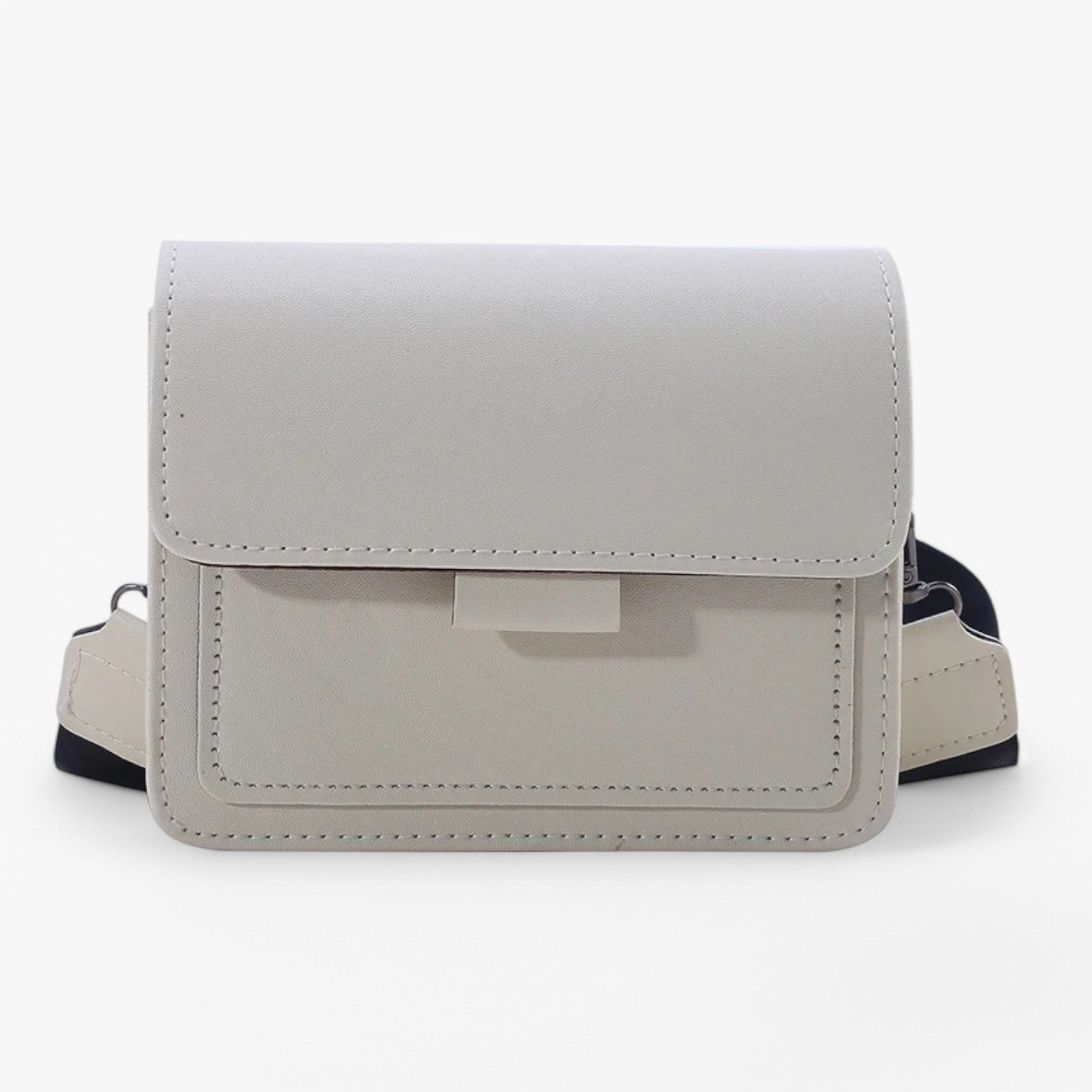 Clara | Borsa a spalla retro e spaziosa con tracolla larga - bianco - bag Shoulder Bags women bag - Concept Palermo