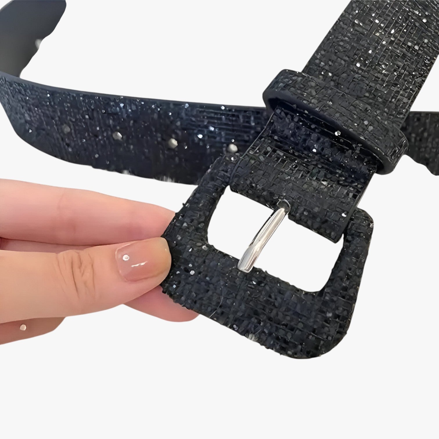 Zoe | Cintura Brillante con Paillettes per Jeans e Cappotti - - Belts belts for woman waist belt for women women belts Womens belt - Concept Palermo