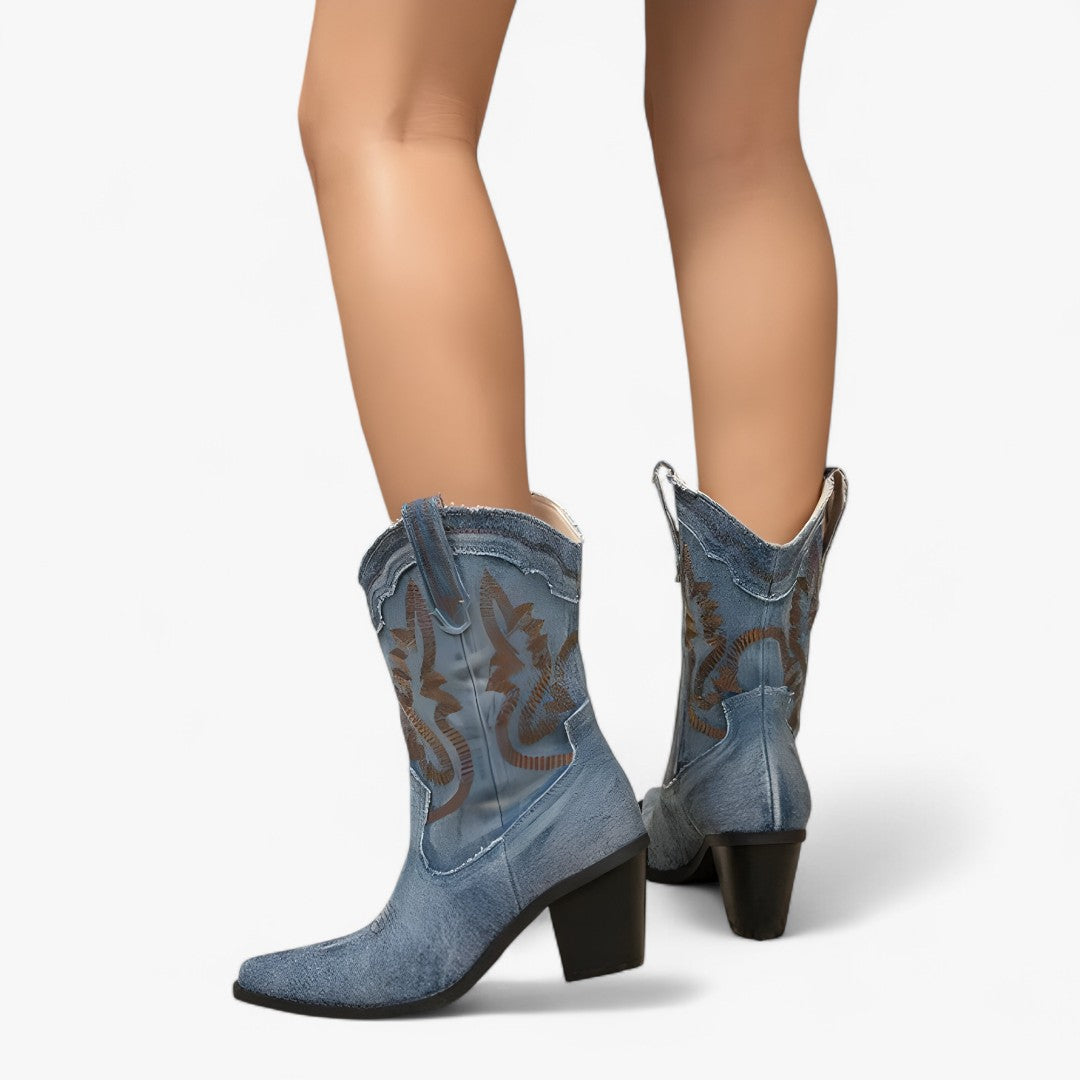 Savannah | Stivali da cowboy ricamati in stile western retrò - - BOOTS Boots & Shoes - Concept Palermo