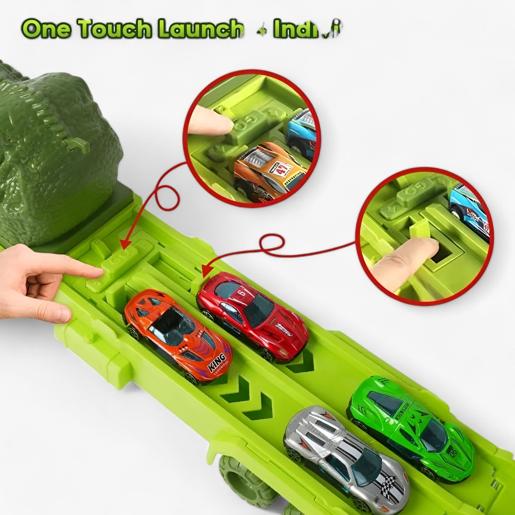 Camion da corsa dei dinosauri Rex - Divertimento senza fine - - Christmas gift gift kids toys toys toys & gifts - Concept Palermo