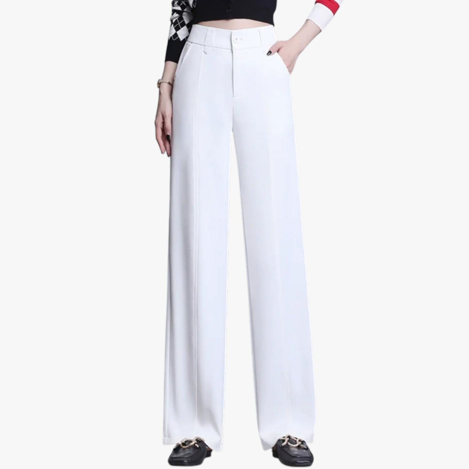 Regine | Pantaloni bianchi oversize - Eleganza e comfort dalla L alla 6XL - - pants pants for women women pants - Concept Palermo