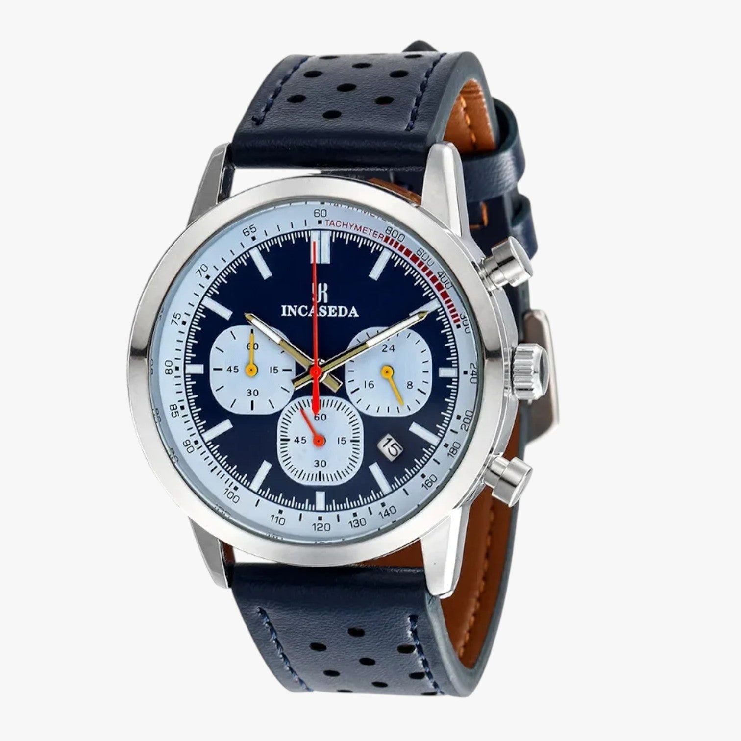 Drew | Orologio Uomo INCASEDA Cronografo di Lusso al Quarzo, Ultra Luminoso & Elegante - Blue - watch watch for men watches WATCHES FOR MEN - Concept Palermo