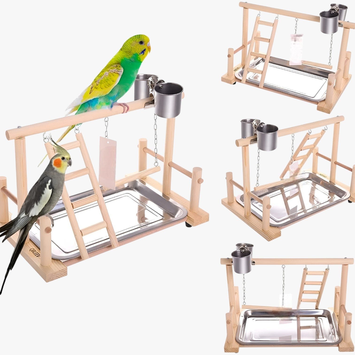 Felicia | Porta pappagalli in legno – Allenare, giocare e divertirsi - - bird bird toys birdproduct pet PET SUPPLIES - Concept Palermo