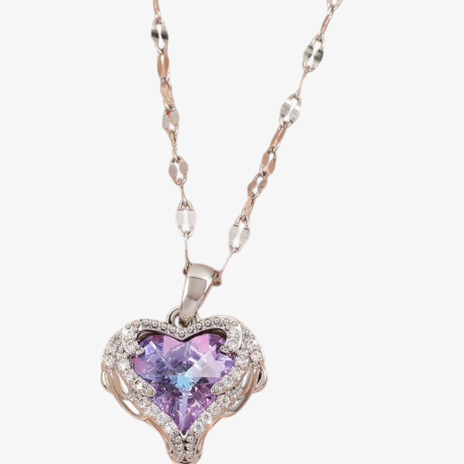 Zuri | Collana Cuore Oro con Cristalli Brillanti - - elegant womens necklaces Fashion Necklaces necklace NECKLACES Necklaces for Women - Concept Palermo