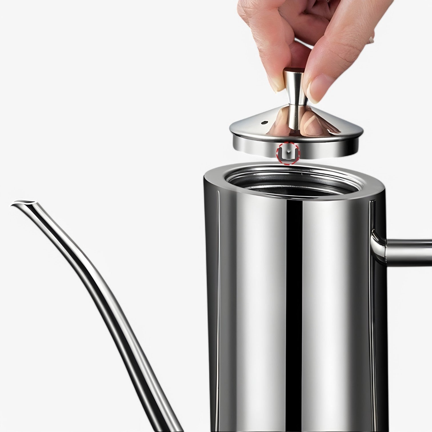 Jakov | Contenitore per olio RVS – Conservazione senza gocce e resistente alla polvere - - Kitchen kitchen accessory kitchen tools - Concept Palermo