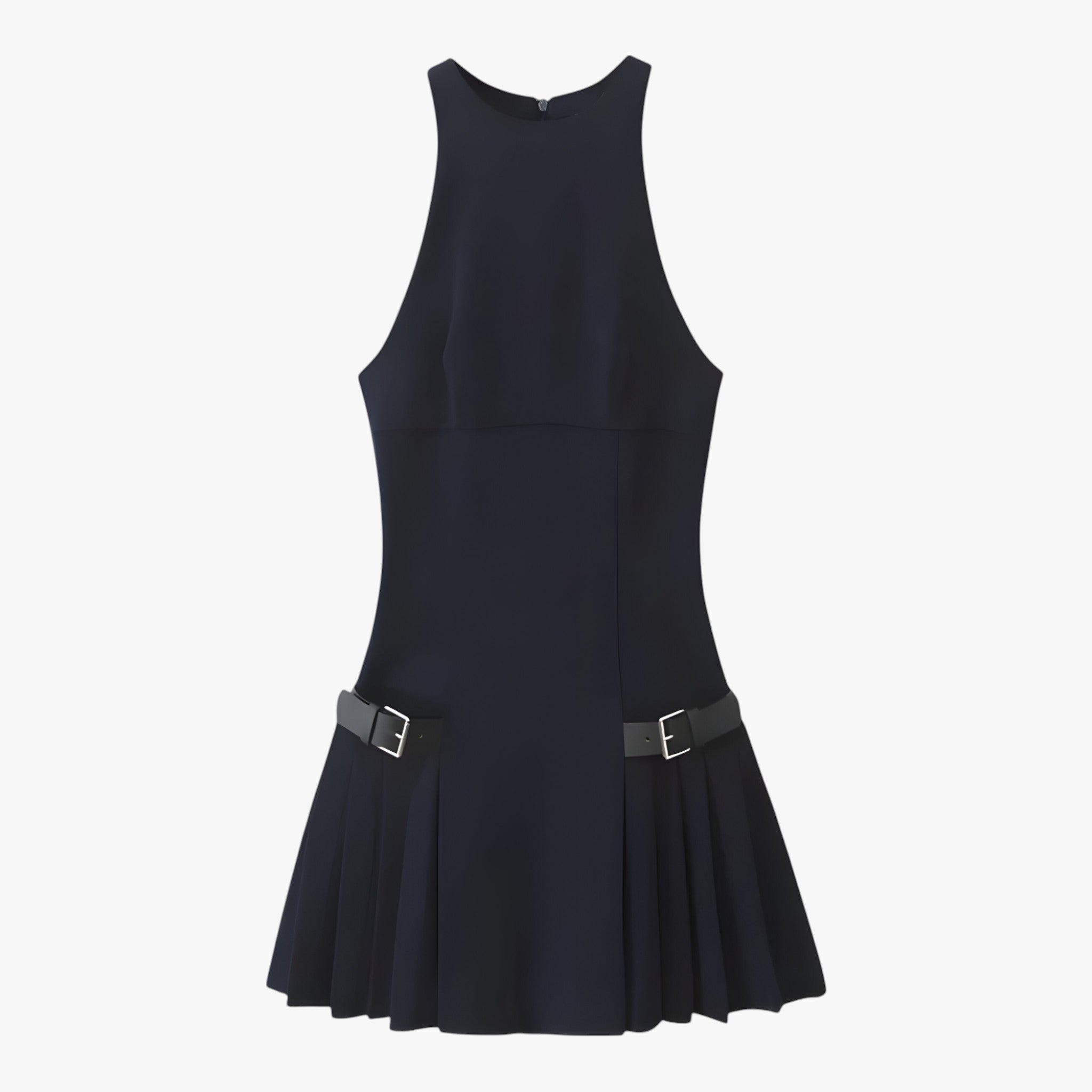 Sophia | Mini abito plissettato - Chic e alla moda - Blu marino - - Concept Palermo