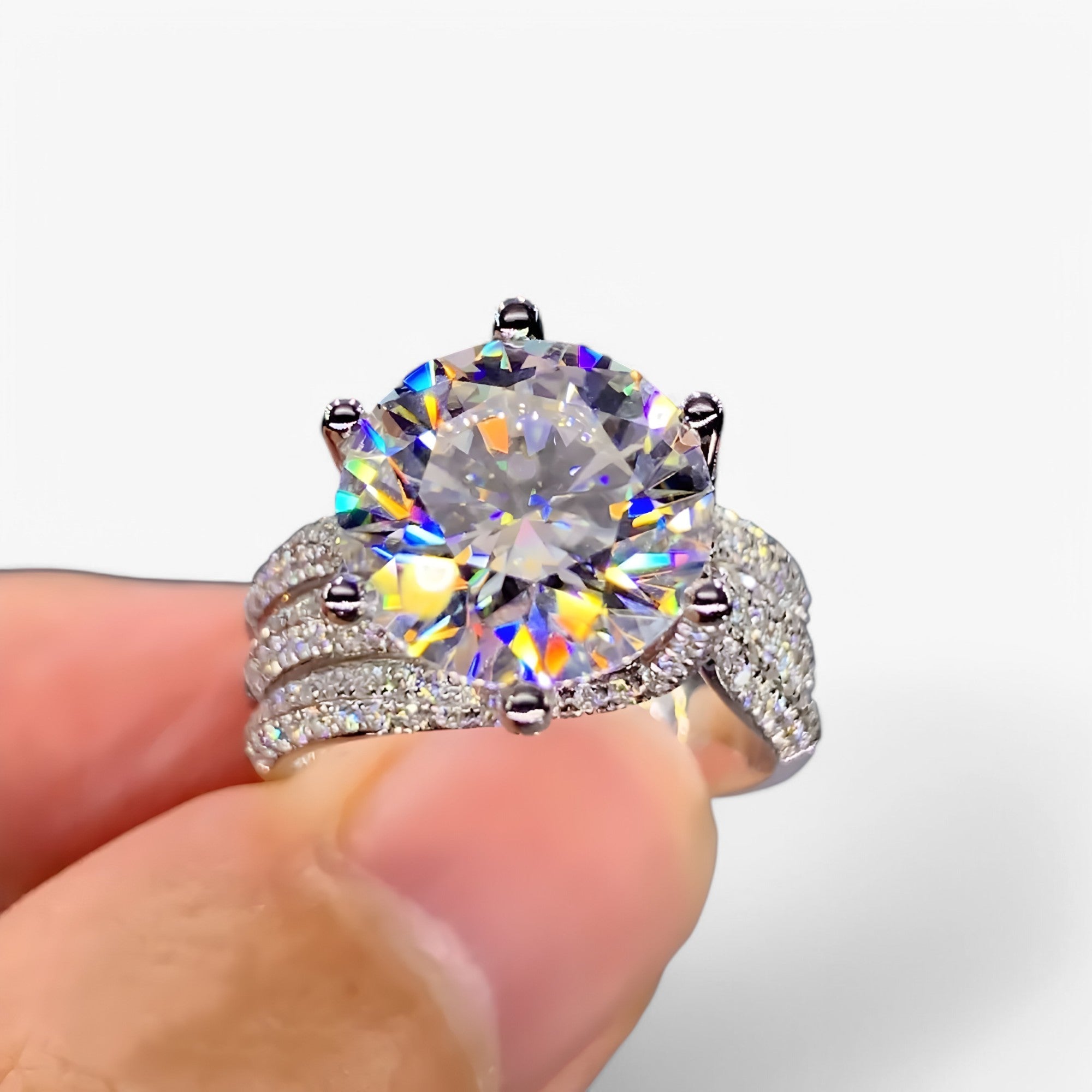 Gisele | Elegante Crystal Glow: Anello di lusso per donne - - Accessories Jewelry Rings - Concept Palermo