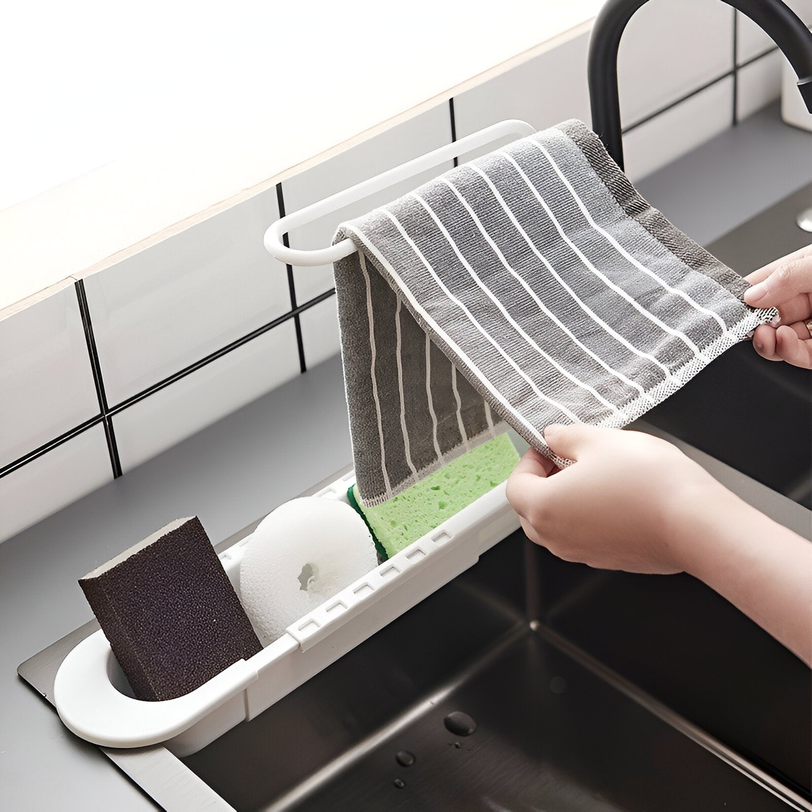 Organizer per lavandino | Il miglior aiuto per i tuoi oggetti da cucina - - kitchen organizer sink organizer - Concept Palermo