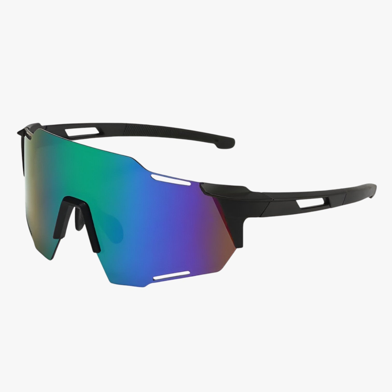 Leroy | Occhiali da sole per bici – Protezione antivento e visione nitida - Nero Verde - mens sunglasses Polarized man sunglasses Sunglasses sunglasses polarized men - Concept Palermo