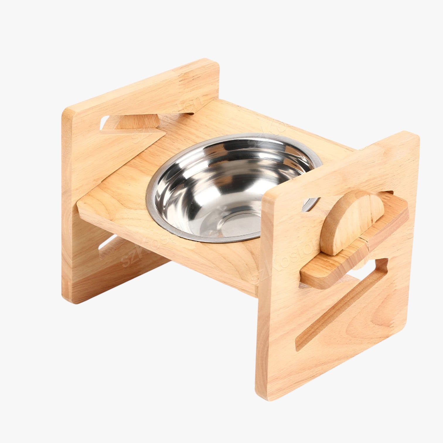 Boba | Ciotola per Cani in Bambù Regolabile Ergonomica e Pieghevole - 1 pezzo di ciotole - animali domestici - Concept Palermo