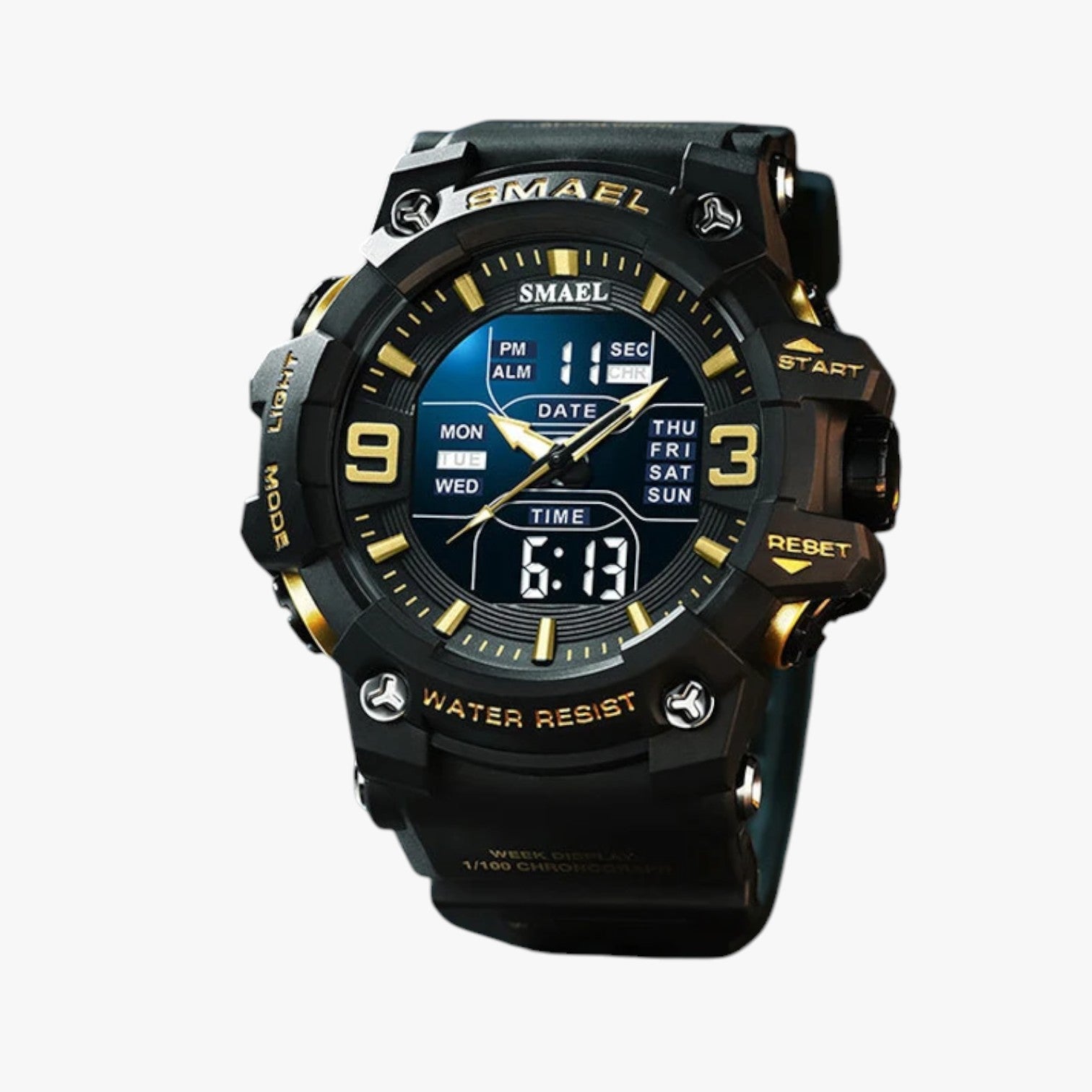 Janos | Orologio sportivo – display LED, impermeabile e doppia visualizzazione dell'orario - - mens accessory watch watch for men - Concept Palermo