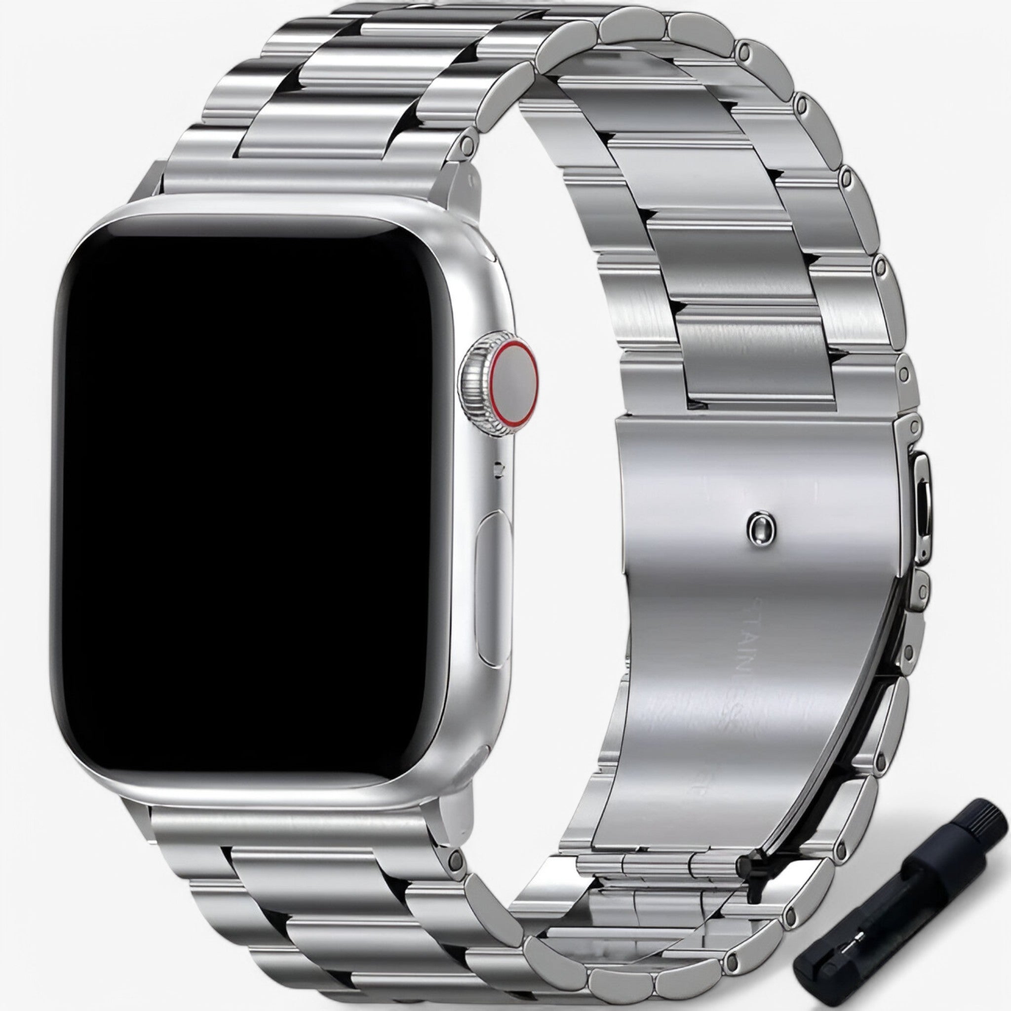 Yannis | Bracciale Elegante in Acciaio per Apple Watch - Argenteo - - Concept Palermo