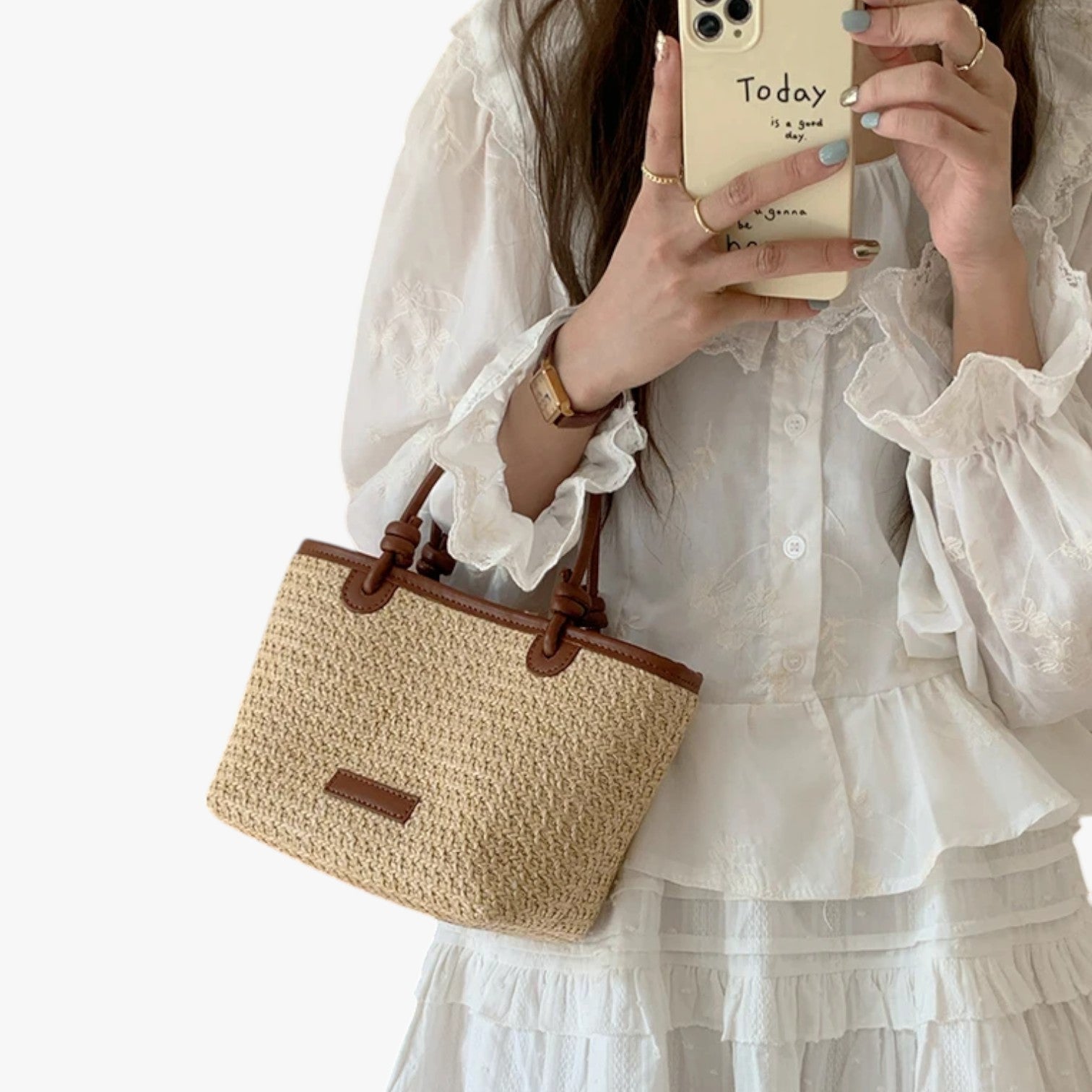 Autumn | Borsa Estiva in Paglia Leggera, Chic e Pronta per la Spiaggia - - bag Bags handbags women bag women bags Women's handbags - Concept Palermo