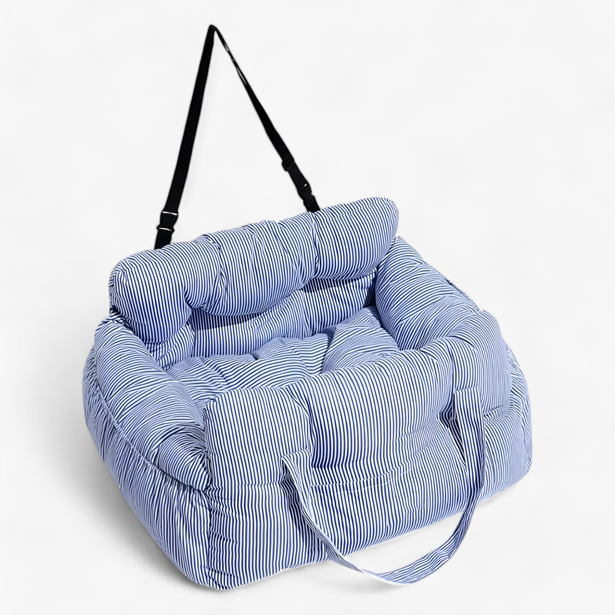 Cesto per cani - Strisce blu-bianco - anti-anxiety dog bed calming dog bed - Concept Palermo