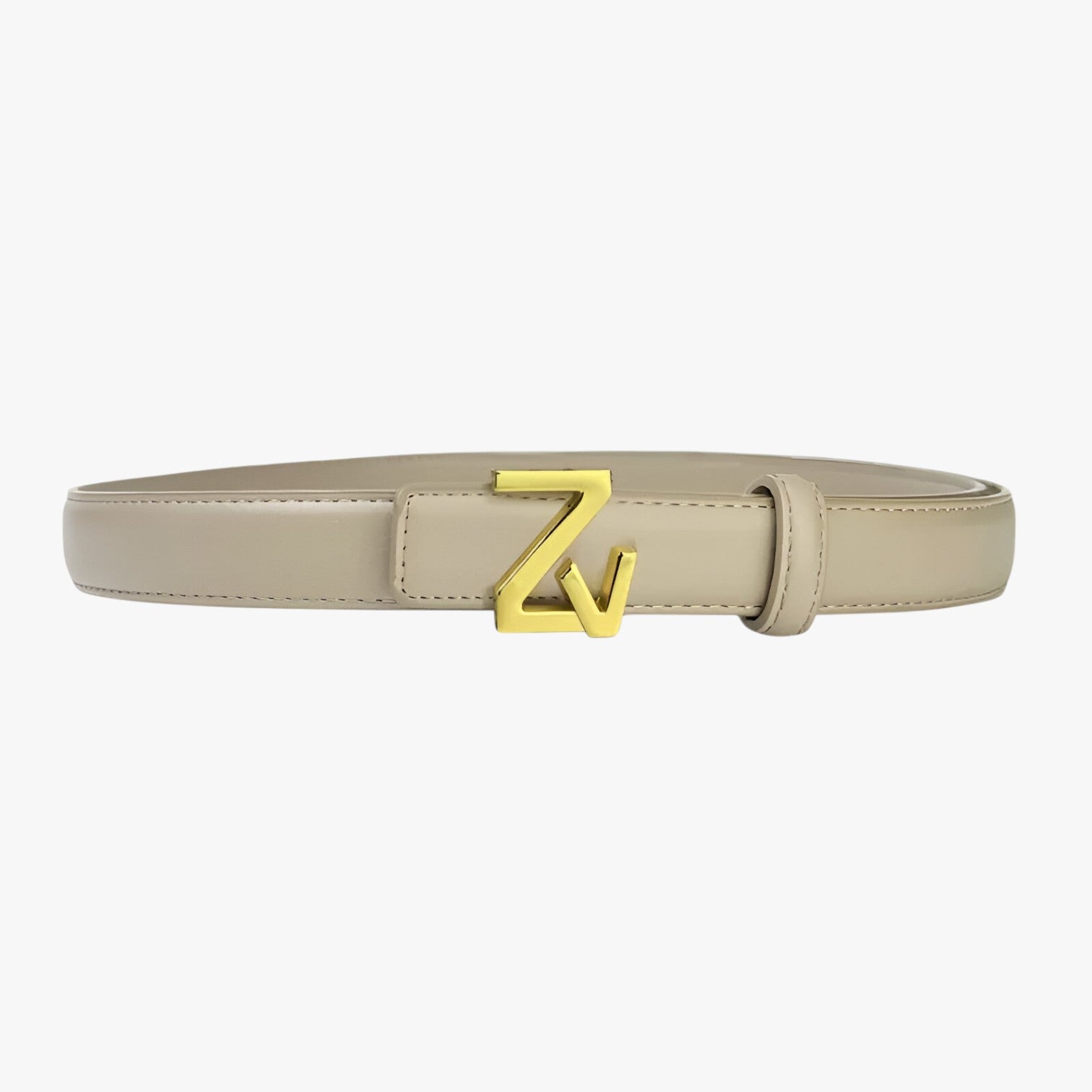 Liliana | Cintura da donna elegante con fibbia ZV - khaki 110cm - Belts waist belt for women women belt round women belts Womens belt - Concept Palermo