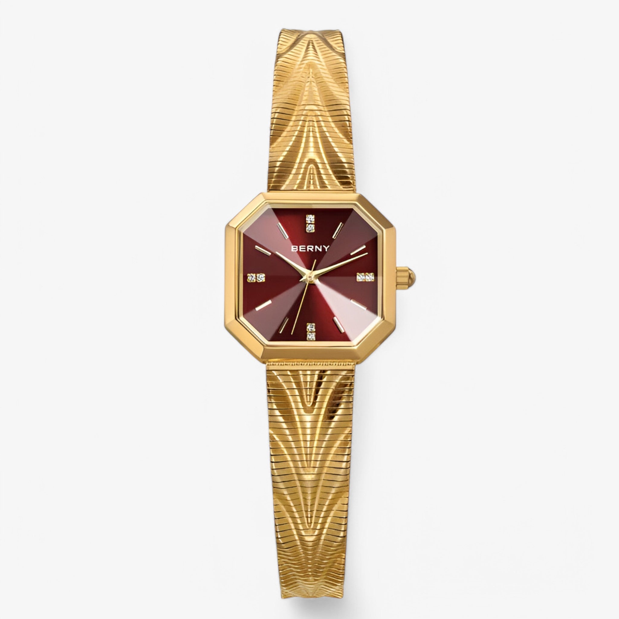 Elisa | Orologio ottagonale in oro di lusso - Oro Rosso - female watch watch for women - Concept Palermo
