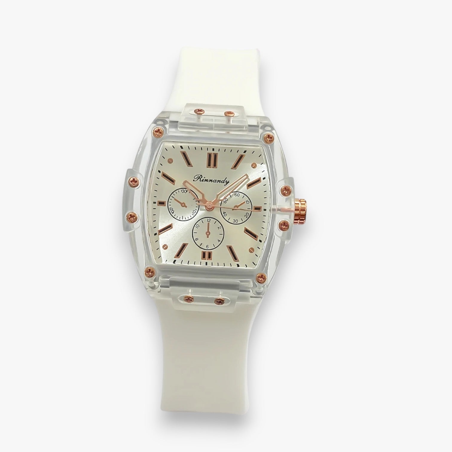 Kiera | Orologio da donna lussuoso e comodo con cinturino in silicone - Bianco - ladies watch watch watch for women women watch - Concept Palermo