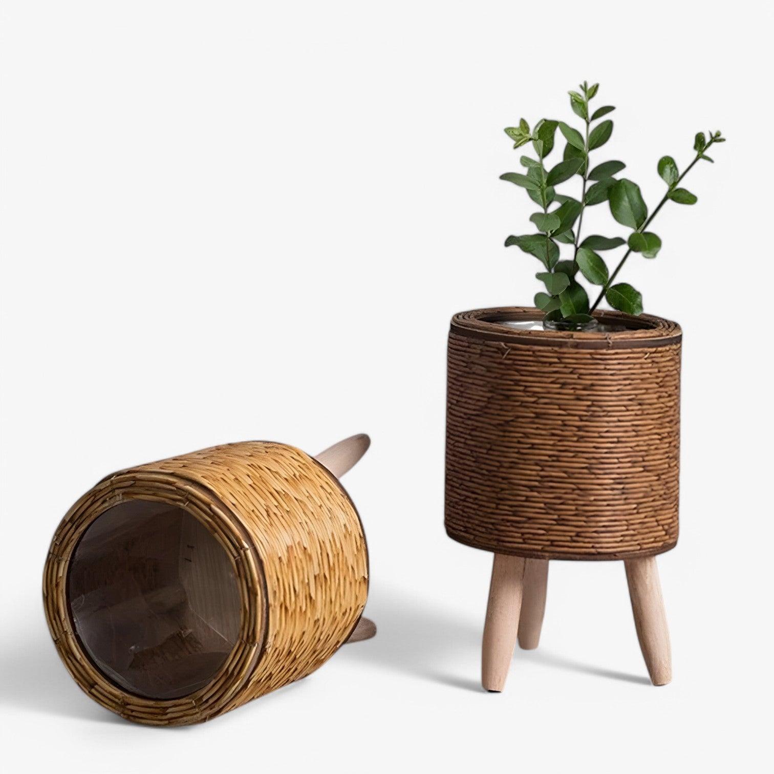 Kosta | Vaso di Fiori Rotan – Stile Elegante per le Sue Piante - - Garden Garden supplies Home & Garden - Concept Palermo