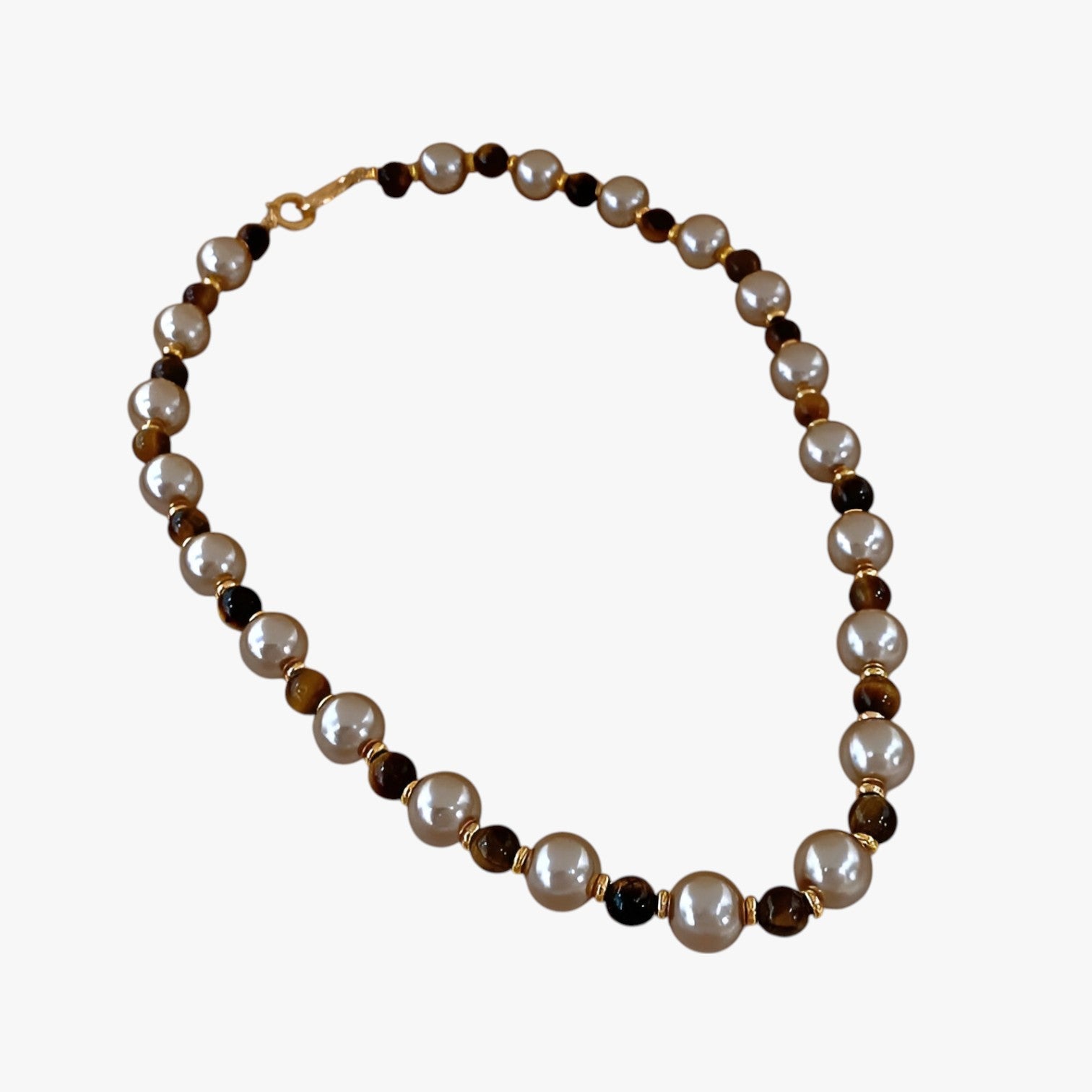 Malia | Elegante collana in occhio di tigre per un look raffinato - - Fashion Necklaces Necklace Necklaces for Women - Concept Palermo