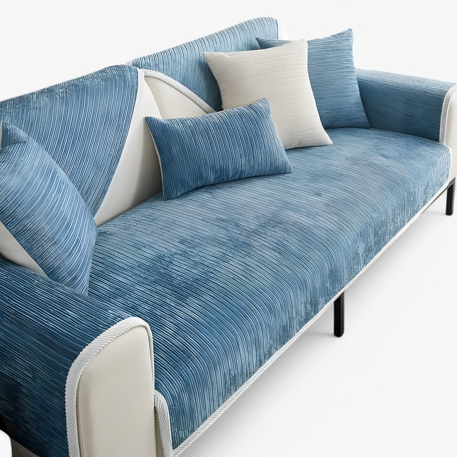 Cade | Copertura per Divano in Chenille Rigata – Protegge e Abbellisce il Tuo Divano - - Home Home & Garden - Concept Palermo