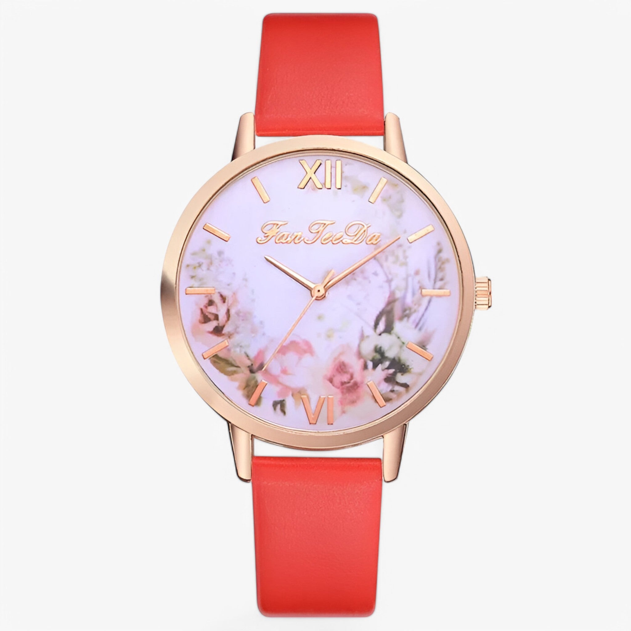 Ashley | Orologio da donna con cinturino in pelle e design semplice e alla moda - Rossa - female watch watch for women - Concept Palermo