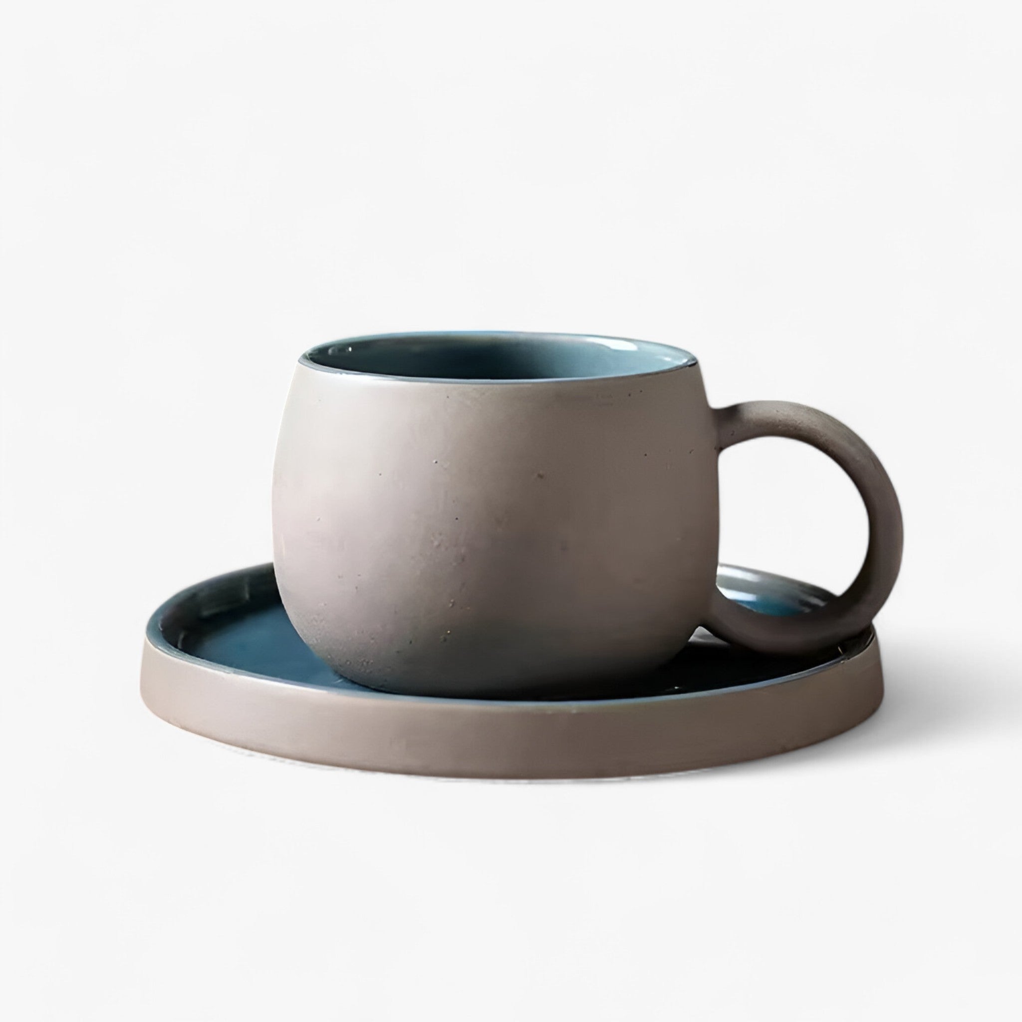 Sora | Set da caffè espresso giapponese minimalista con tazza e piattino - sabbi blu 201-300ml - - Concept Palermo
