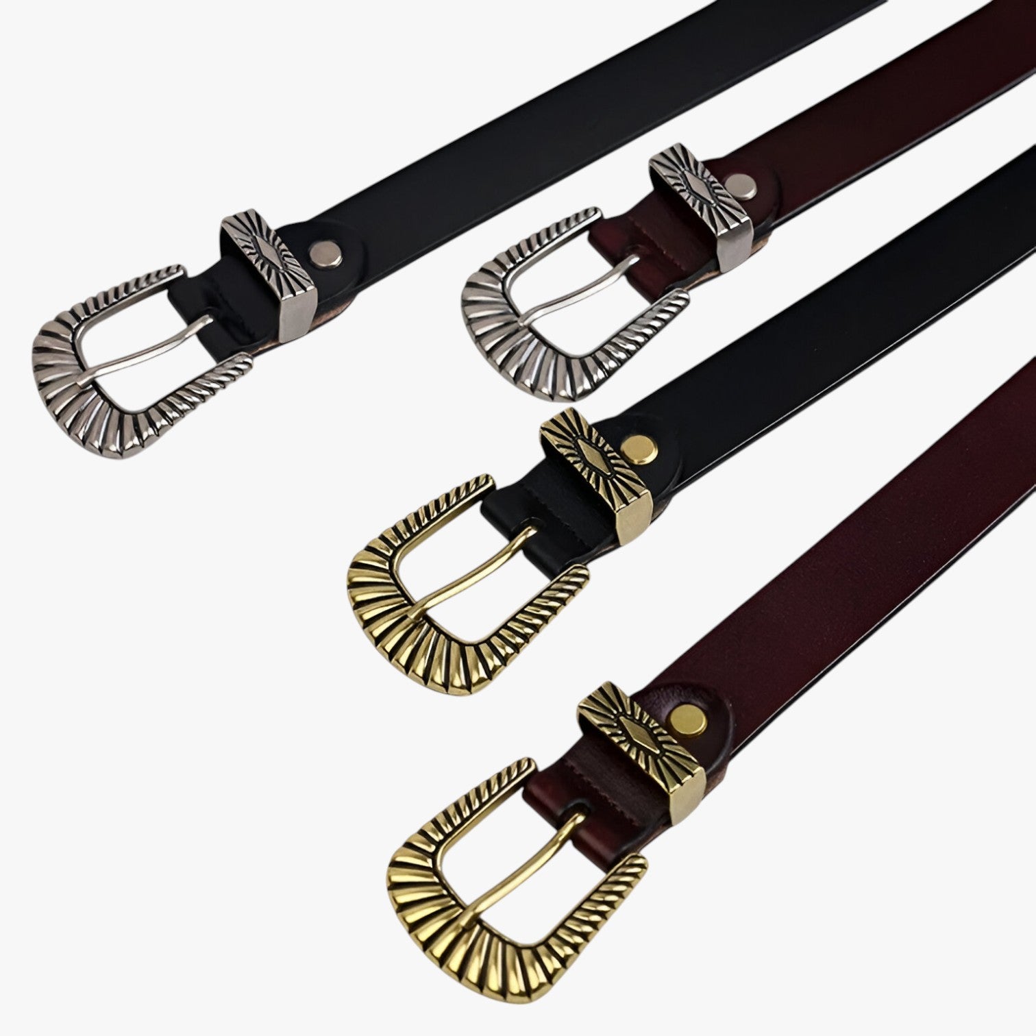 Veronica | Cintura western in pelle per jeans - - Belts waist belt for women Womens belt - Concept Palermo