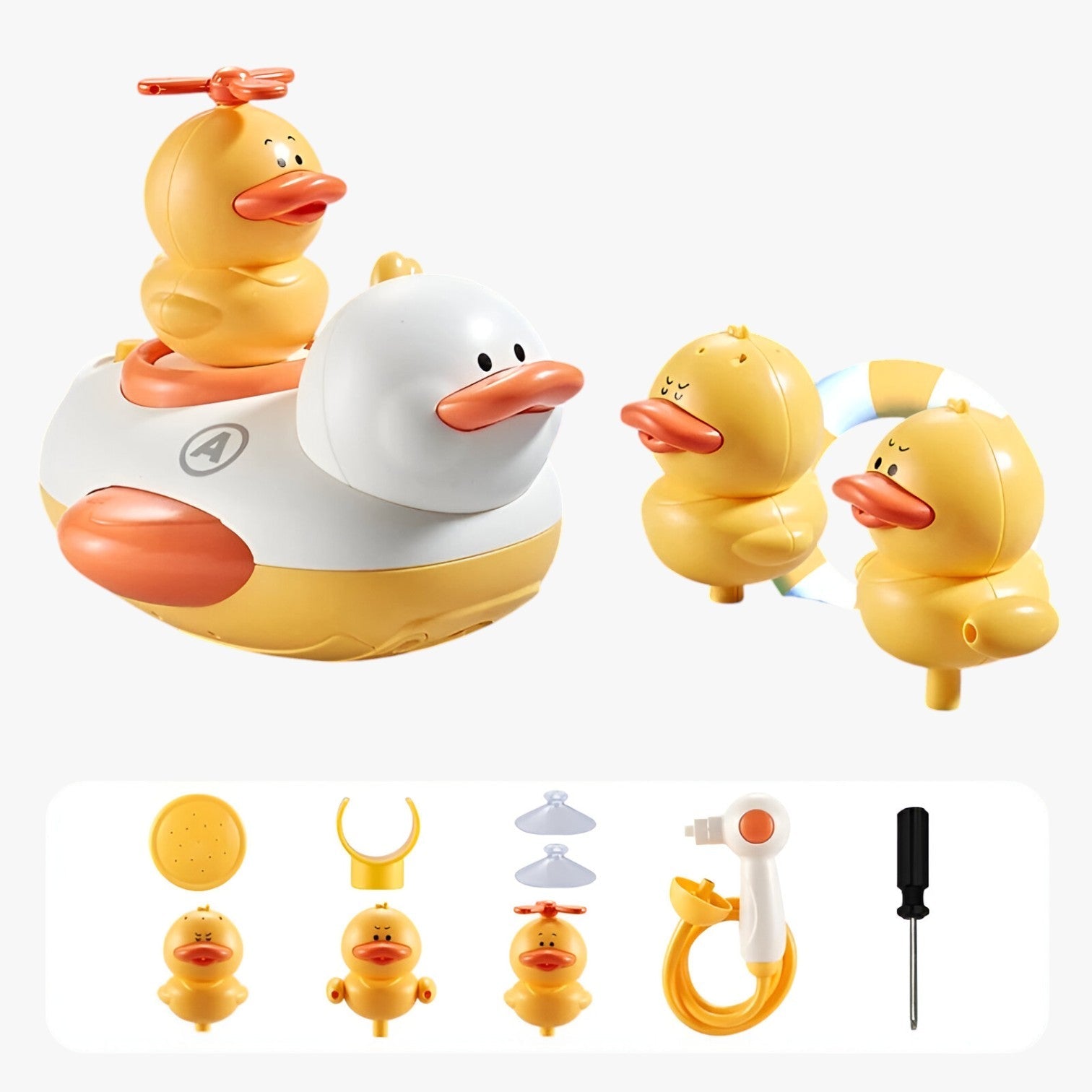 Kali | Delizioso anatroccolo di gomma spruzzante per un divertimento senza fine - Giallo - toys toys & gifts toys for kids - Concept Palermo