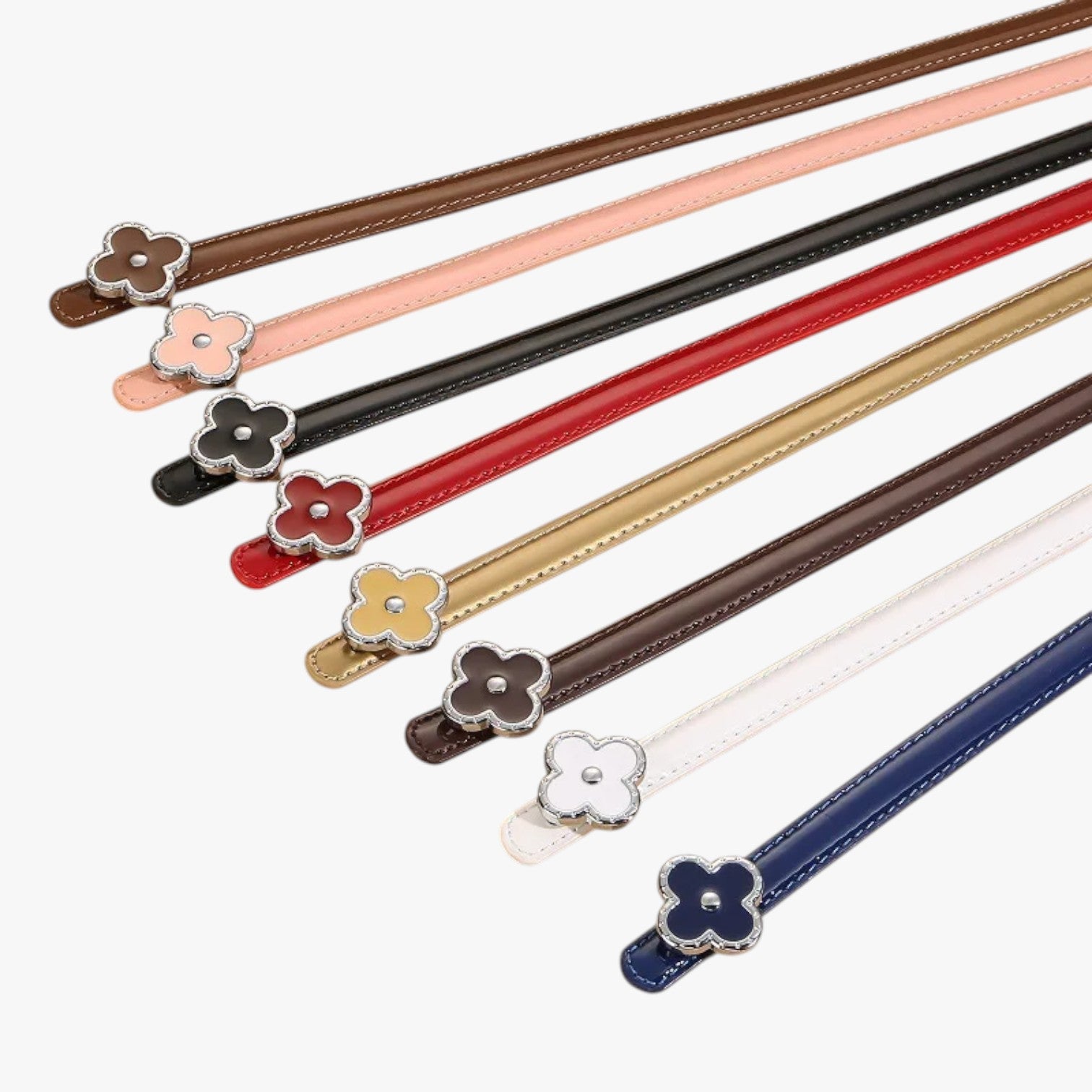 Lilly | Cintura sottile in vera pelle per outfit eleganti - - Belts waist belt for women Womens belt - Concept Palermo