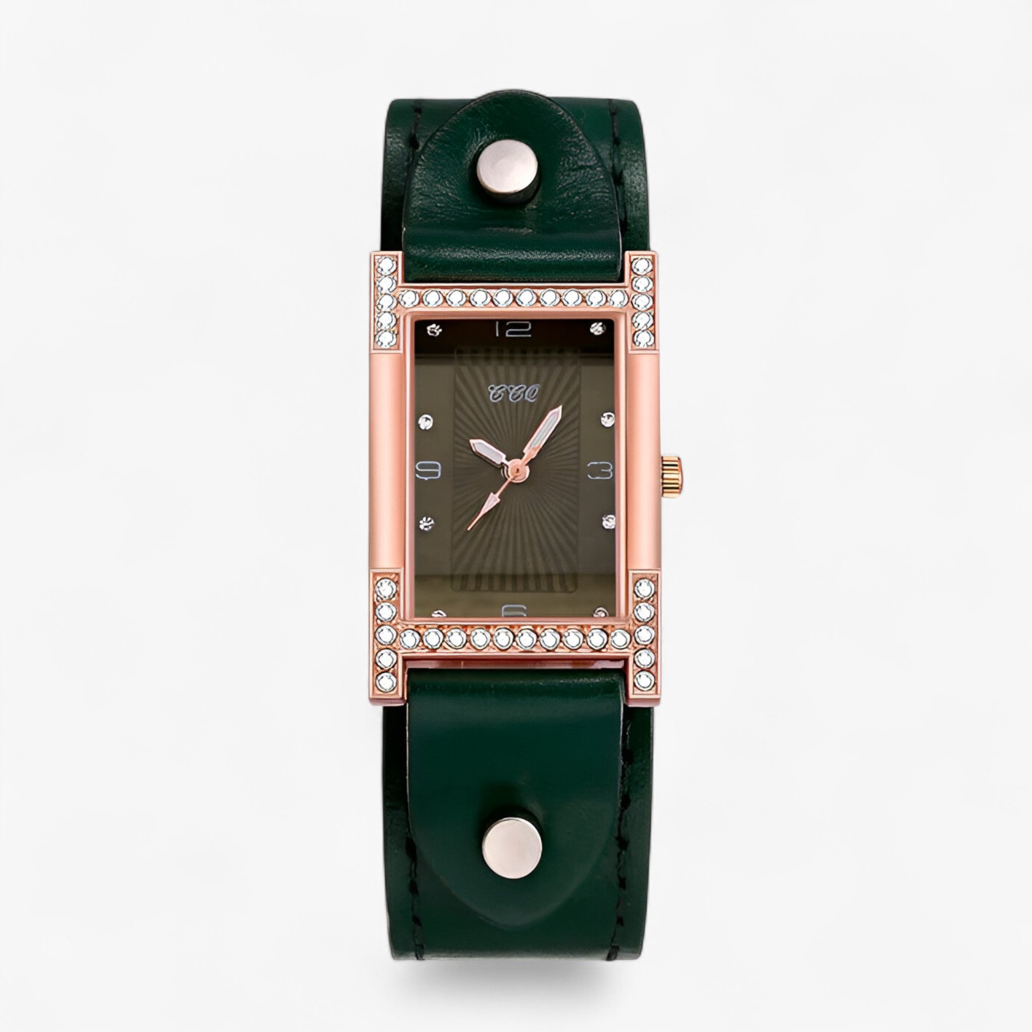 Orla | Orologio da donna al quarzo con cinturino in pelle per coppie - Verde - female watch watch for women - Concept Palermo