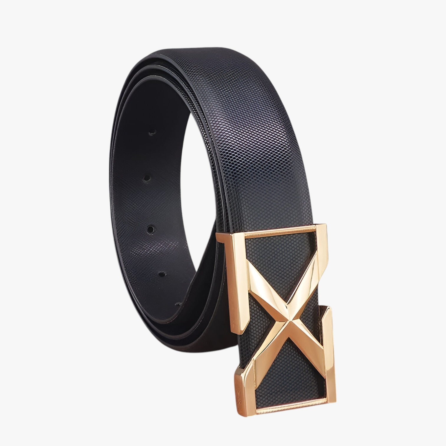 Luke | Cintura da Uomo con Fibbia X Stile Casual di Lusso per Giovani - - Belts belts for men Mens belt - Concept Palermo