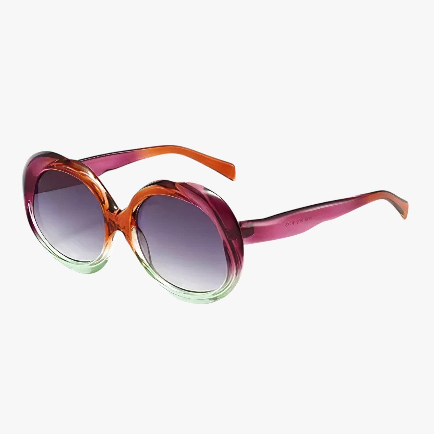Camila | Occhiali da sole ovali in metallo UV400 - viola verde - Fashion Sunglasses sun glasses Sunglasses womens sun glasses - Concept Palermo