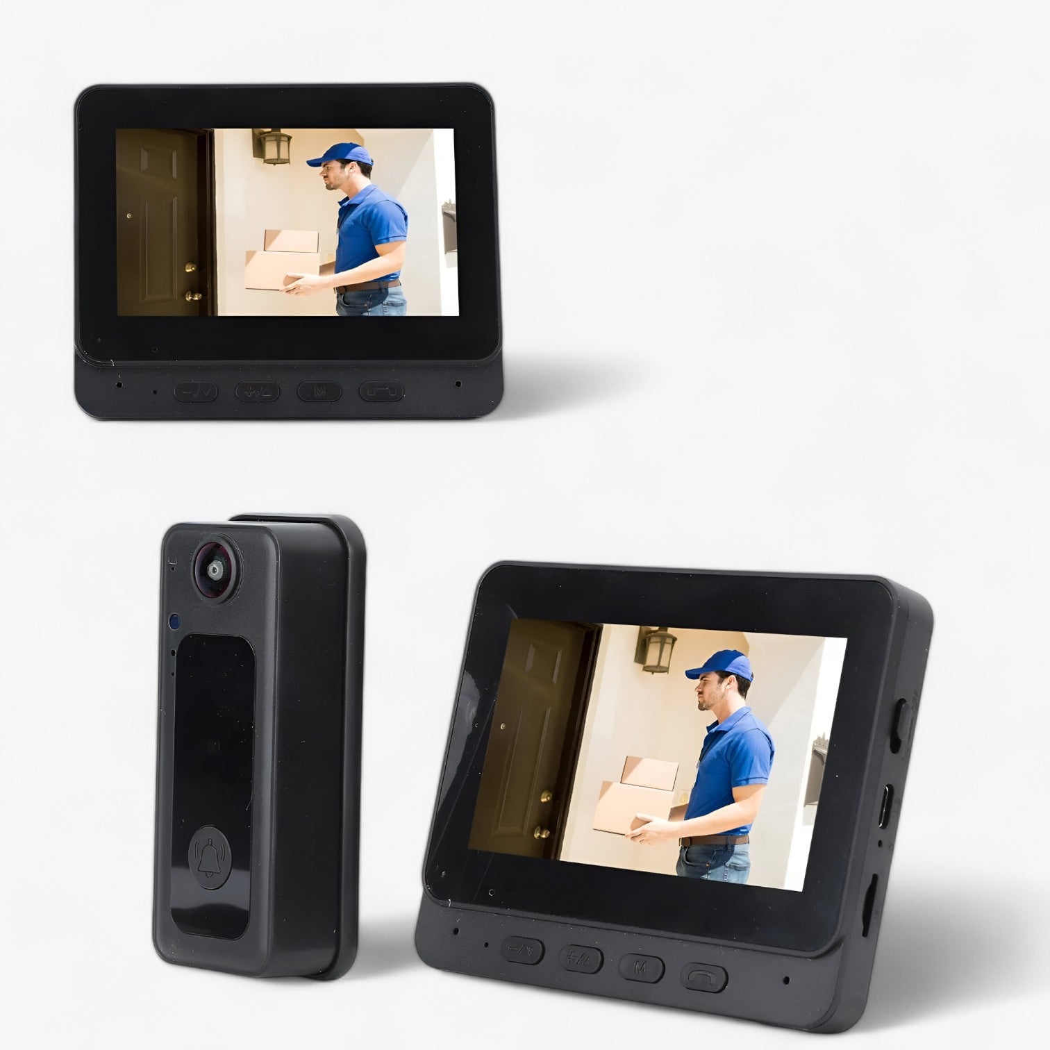 Nael | Campanello video wireless con lente grandangolare da 8MP - Nero - camera gadget - Concept Palermo