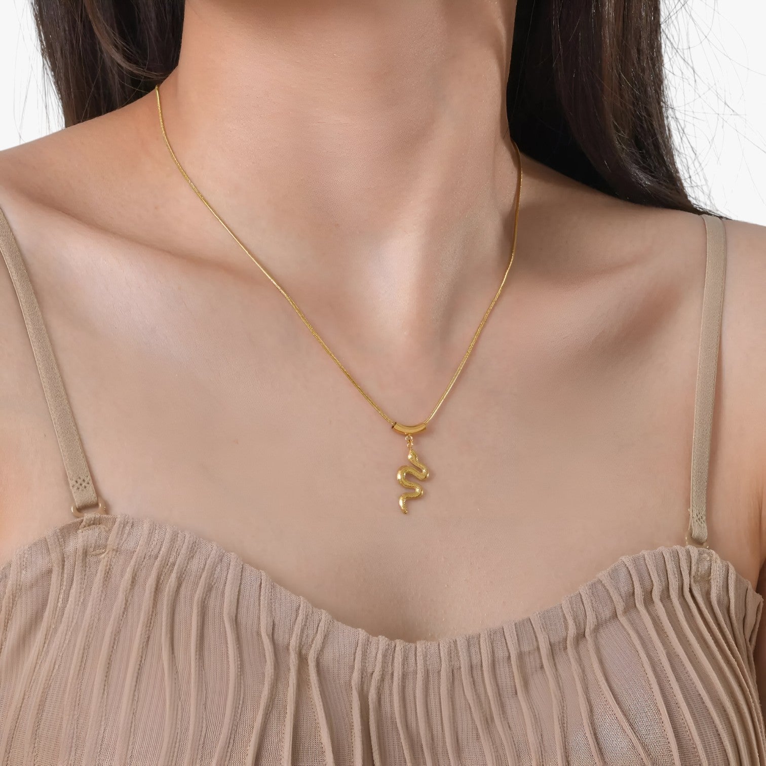 Zuri | Collana serpente dorata vintage - - elegant womens necklaces necklace NECKLACES Necklaces for Women - Concept Palermo