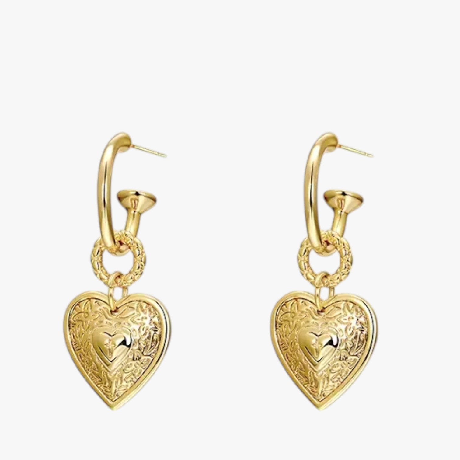 Martha | Eleganti orecchini a forma di cuore retrò - - EARRINGS Earrings for Women Girls New Fashion Earrings womens earring - Concept Palermo