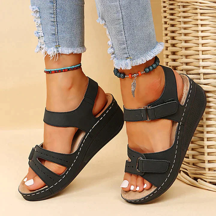 Dana - Sandali ortopedici - Sandali da donna - Nero - sandals women sandals - Concept Palermo