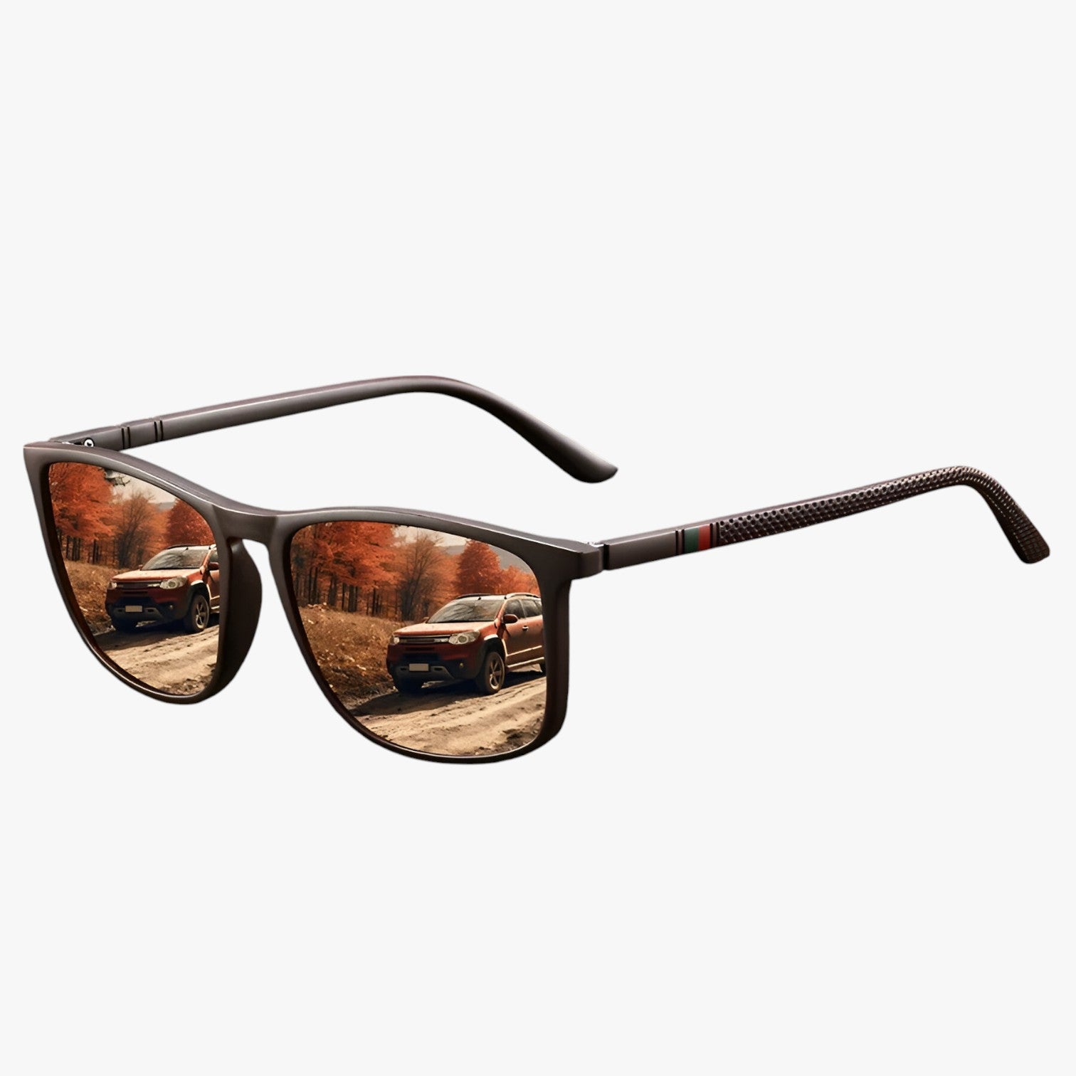 Jasper | Occhiali polarizzati vintage a strisce - Marrone - Fashion Sunglasses mens sunglasses Sunglasses - Concept Palermo