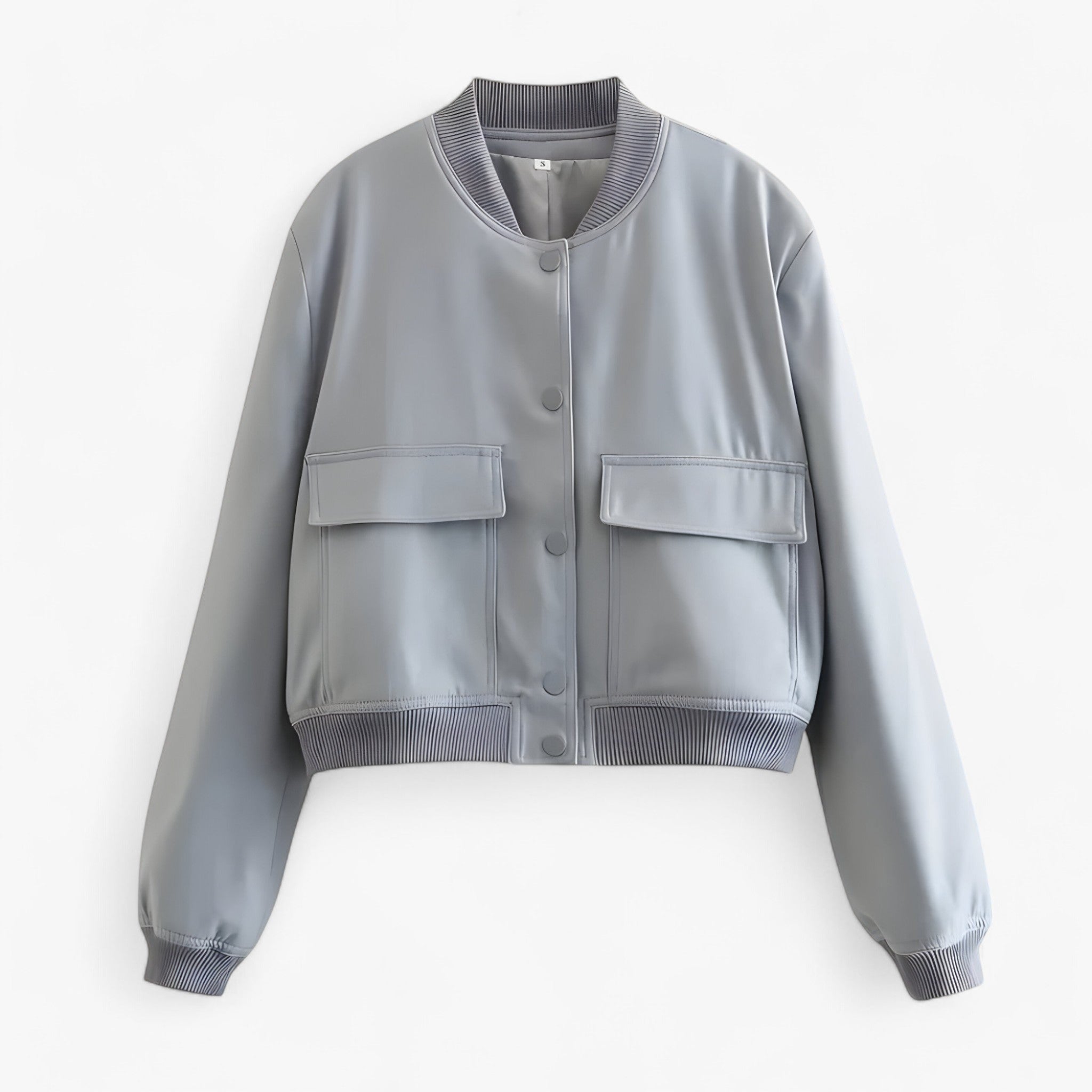 Skyler | Giacca aviatore bomber per donne – Crop autunno/inverno - grigio - - Concept Palermo