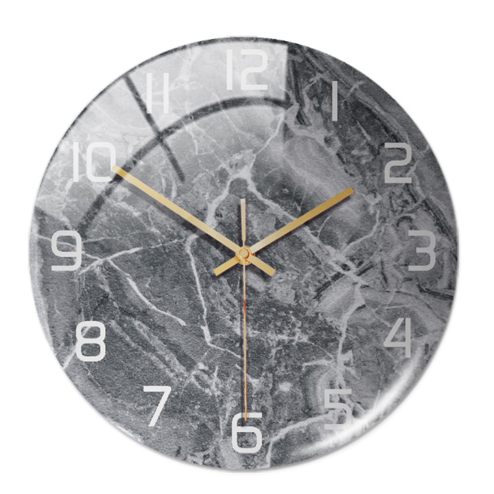 Orologio in marmo senza tempo - Grigio - clocks - Concept Palermo