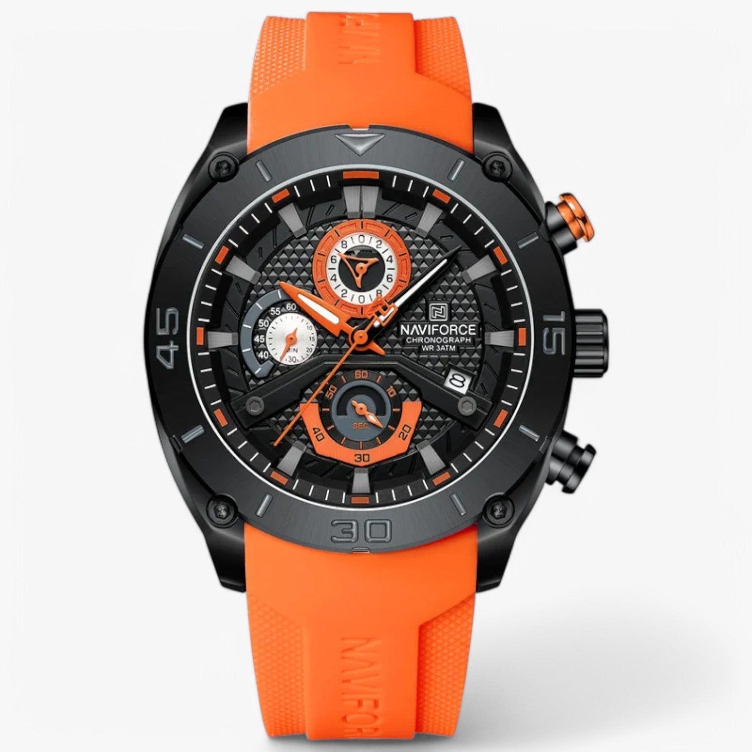 Rene | Tattico e Resistente – Orologio sportivo impermeabile per ogni avventuriero - Arancione - mens accessory watch watch for men - Concept Palermo
