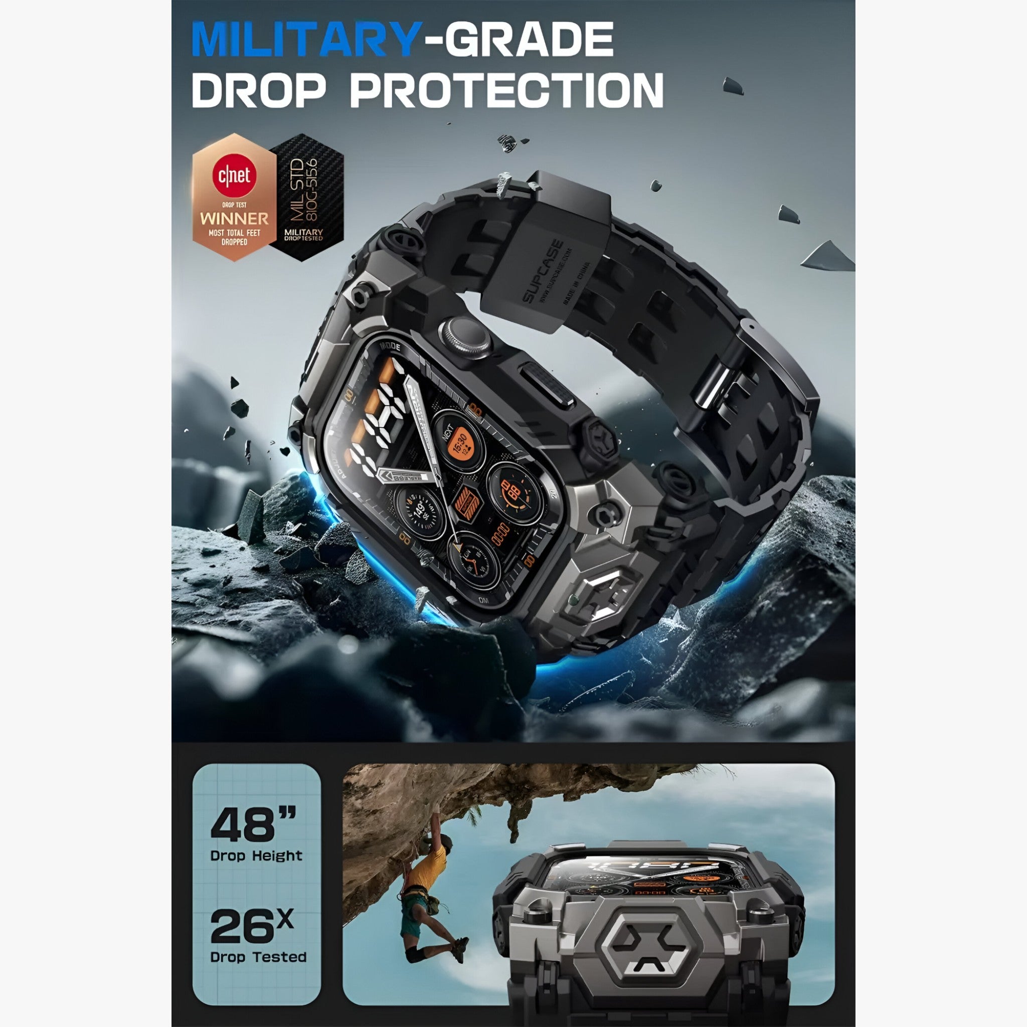 Titan | Custodia Robusta con Cinturino per Apple Watch 10 - - - Concept Palermo