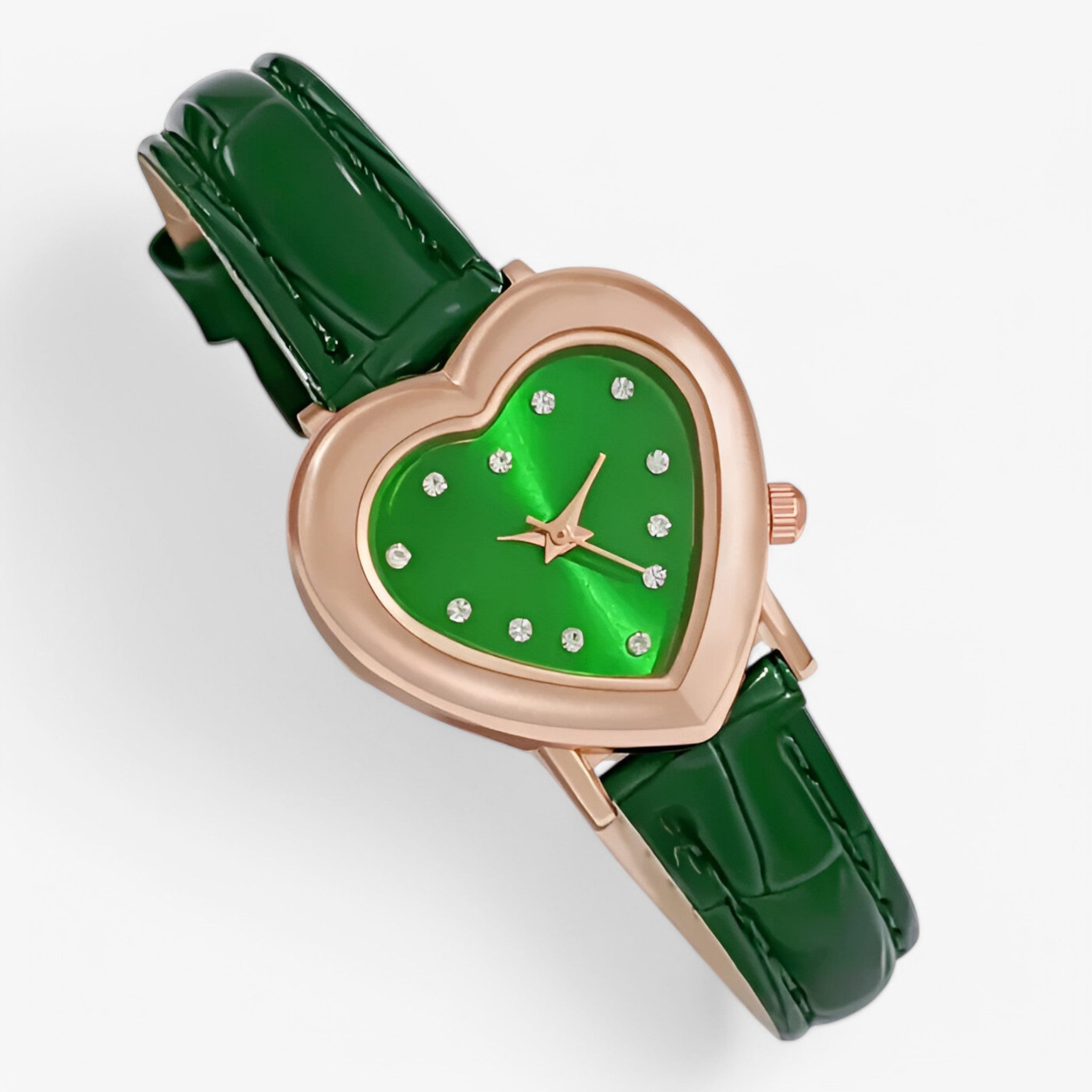 Bianca | Orologio da donna con quadrante a cuore e cinturino in pelle - - female watch watch for women - Concept Palermo