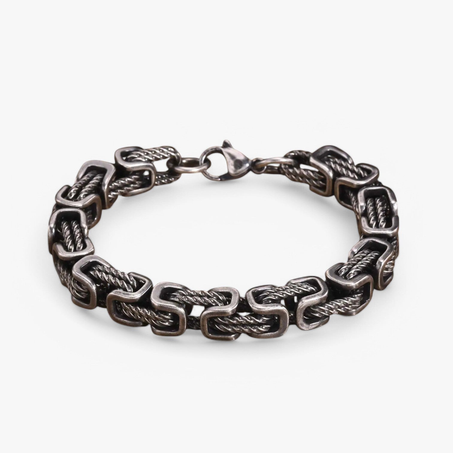 Floris | Robusto e Senza Tempo – Bracciale Maschile Chunky Bizantino - - BRACELETS mens bracelet - Concept Palermo