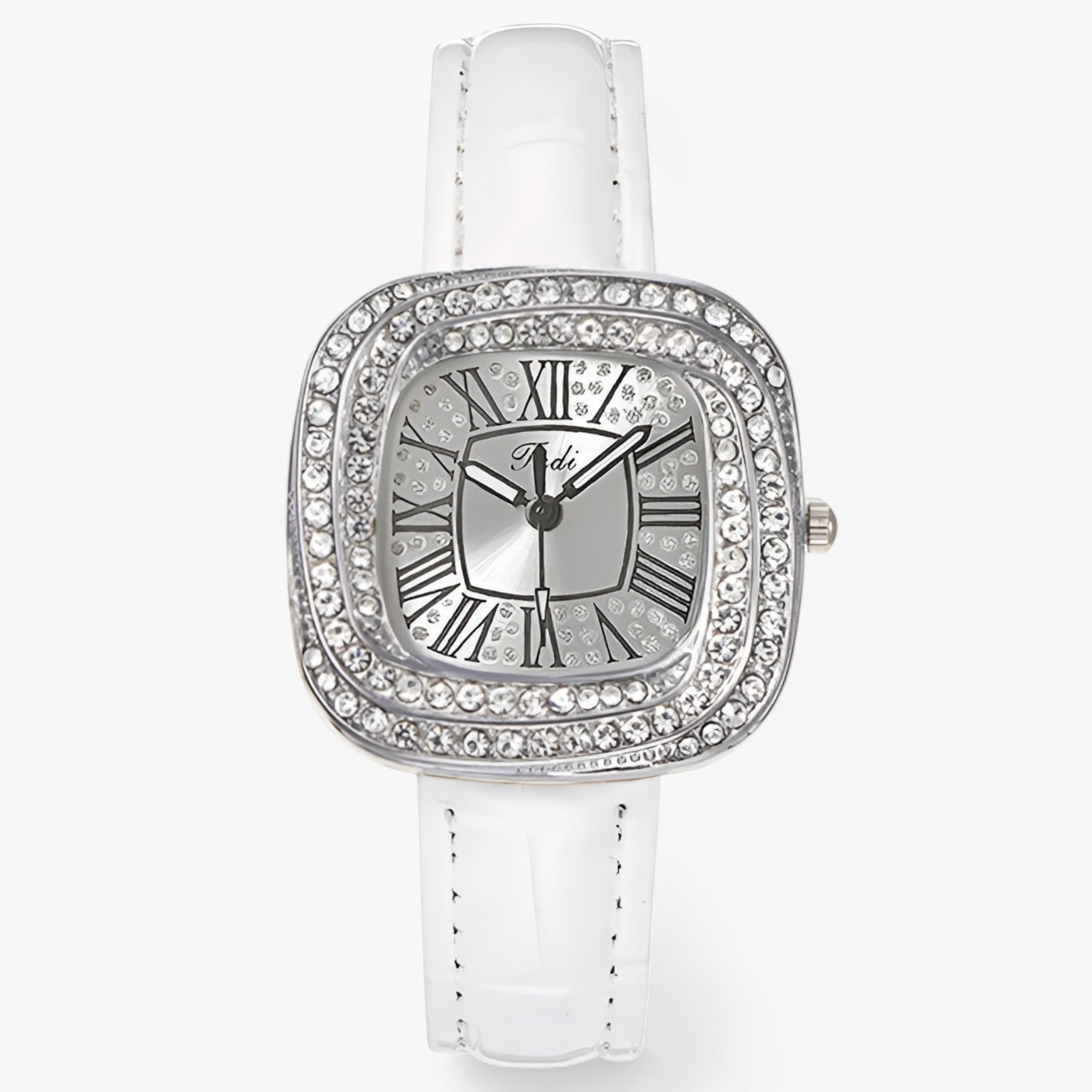 Stella – Orologio da Donna Elegante in Pelle Verde con Diamanti - Bianca - female watch watch for women - Concept Palermo