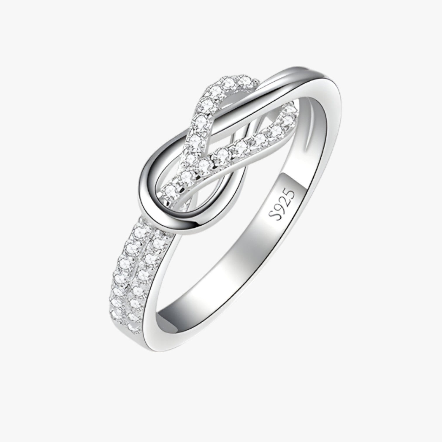 Stina | Anello Nodo Infinito – Eleganza senza tempo in argento sterling - Argento - Accessories Jewelry Rings - Concept Palermo