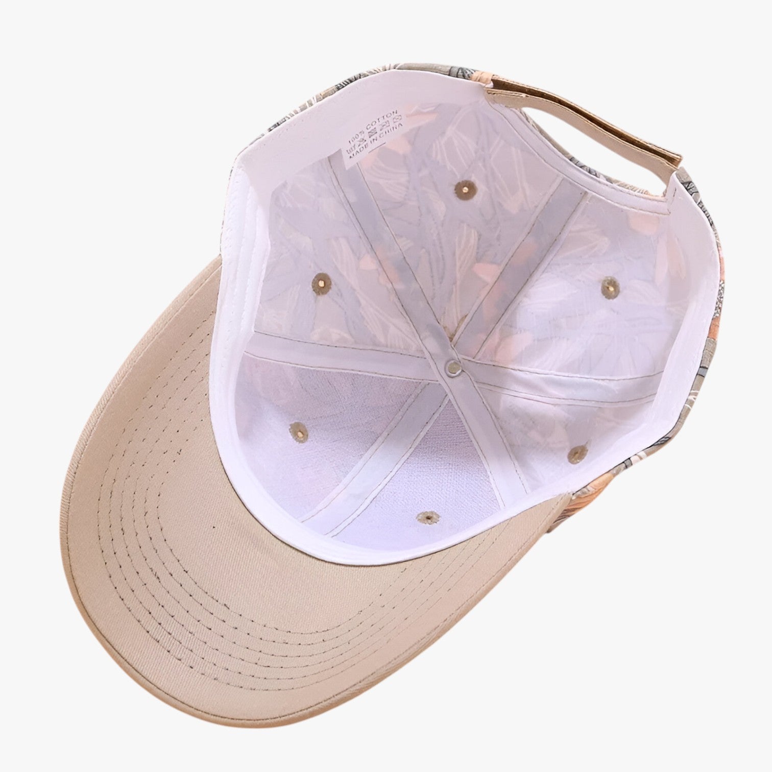 Ezra | Cappellino da baseball in cotone con stampa a foglie e visiera parasole - - Baseball caps caps mens cap - Concept Palermo