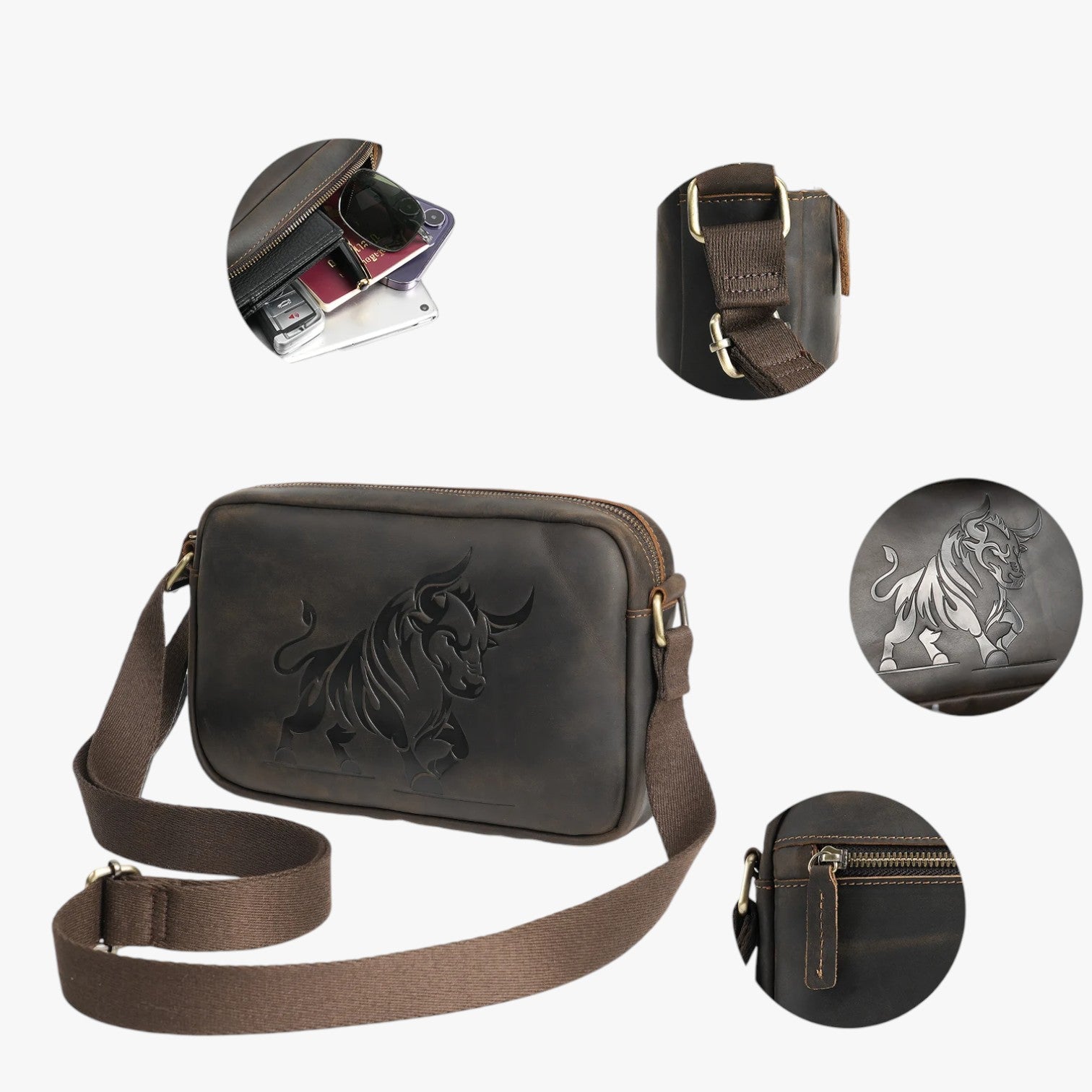 Ezekiel | Borsa a Tracolla Uomo YATBEST Elegante, Capiente, Pronta per Ogni Giorno - - bag Bags bags for men mens bag Shoulder Bags - Concept Palermo