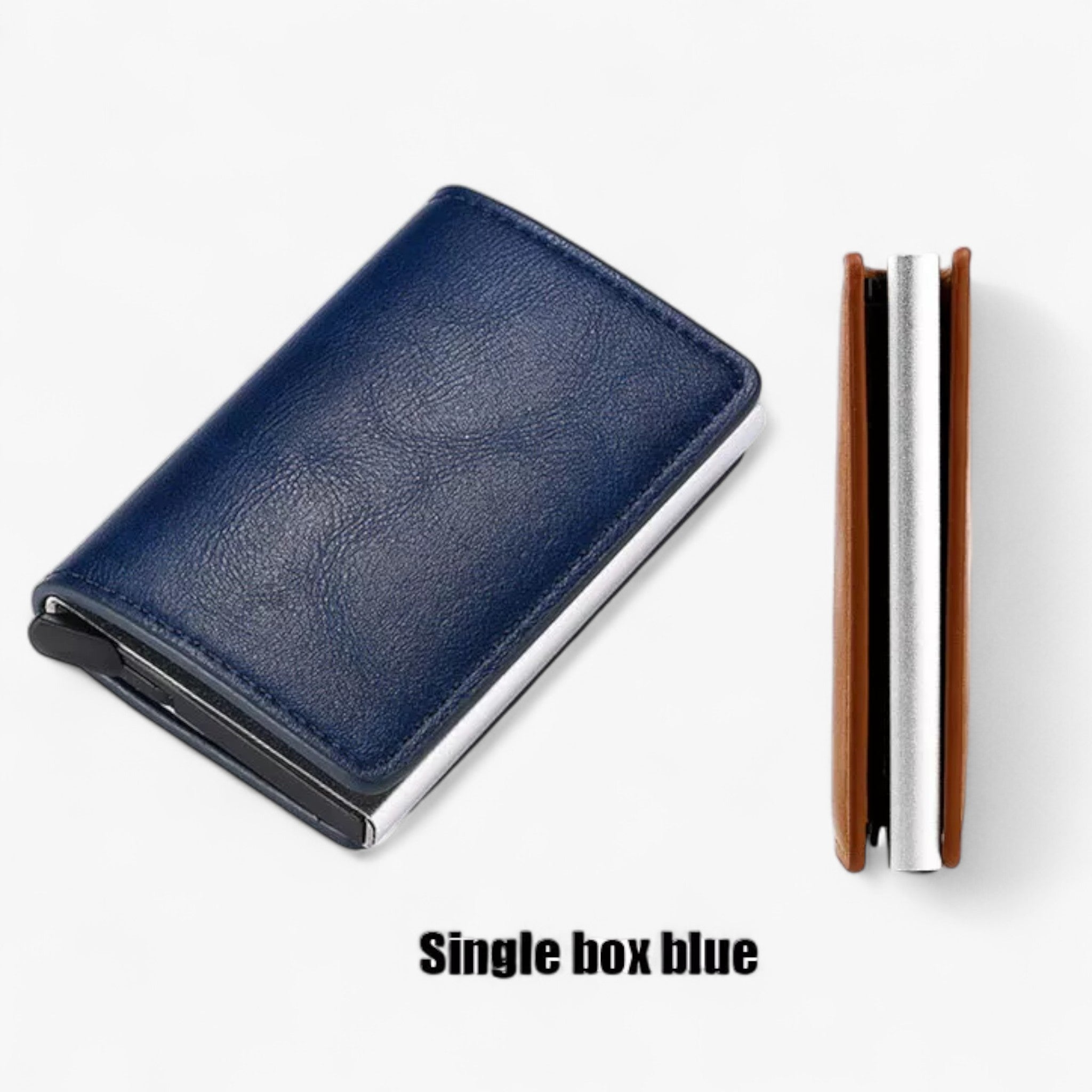 Portafoglio RFID Romeo™ - protezione di tutte le tue carte dal furto! - Blu scuro (senza fibbia) - ID wallet wallet - Concept Palermo