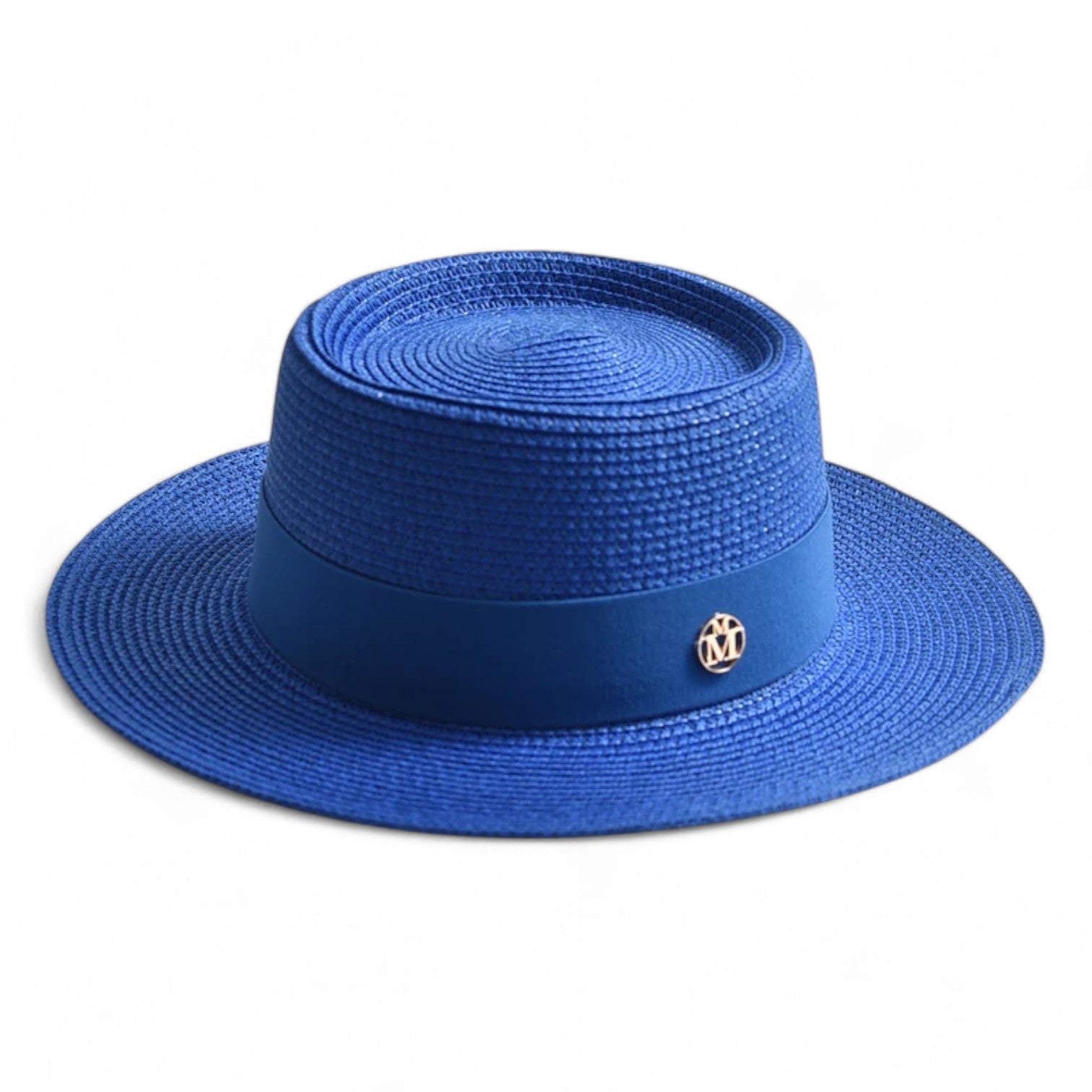 Clara | Elegante cappello di paglia - Stile, leggero e adatto ai viaggi - Juwelenblauw 56-58CM - bucket hats hat Hat for girls women hat - Concept Palermo