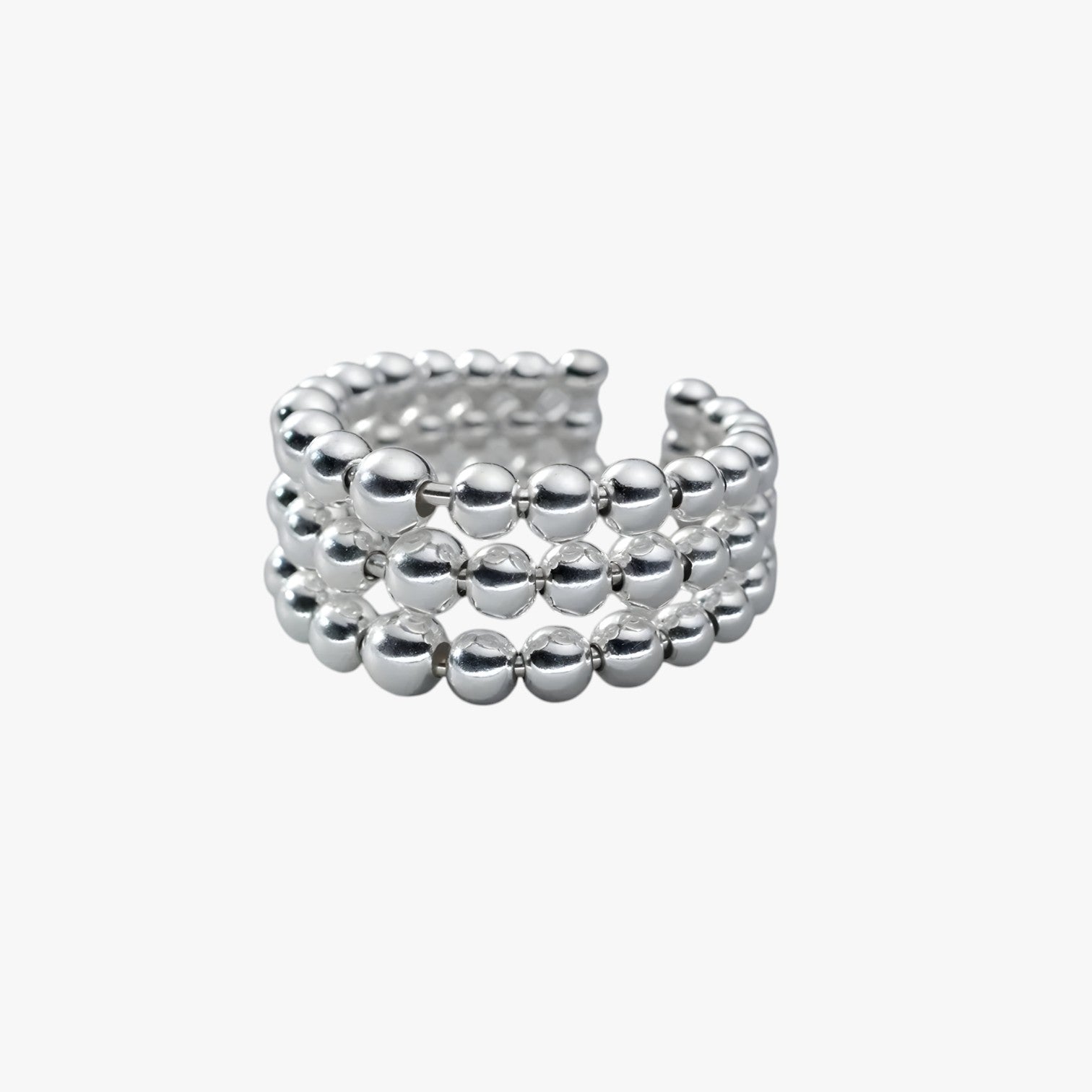 Sienna | Elegante e Unica - Anello geometrico in argento a tre strati fatto a mano - - Accessories Jewelry Rings womens ring - Concept Palermo